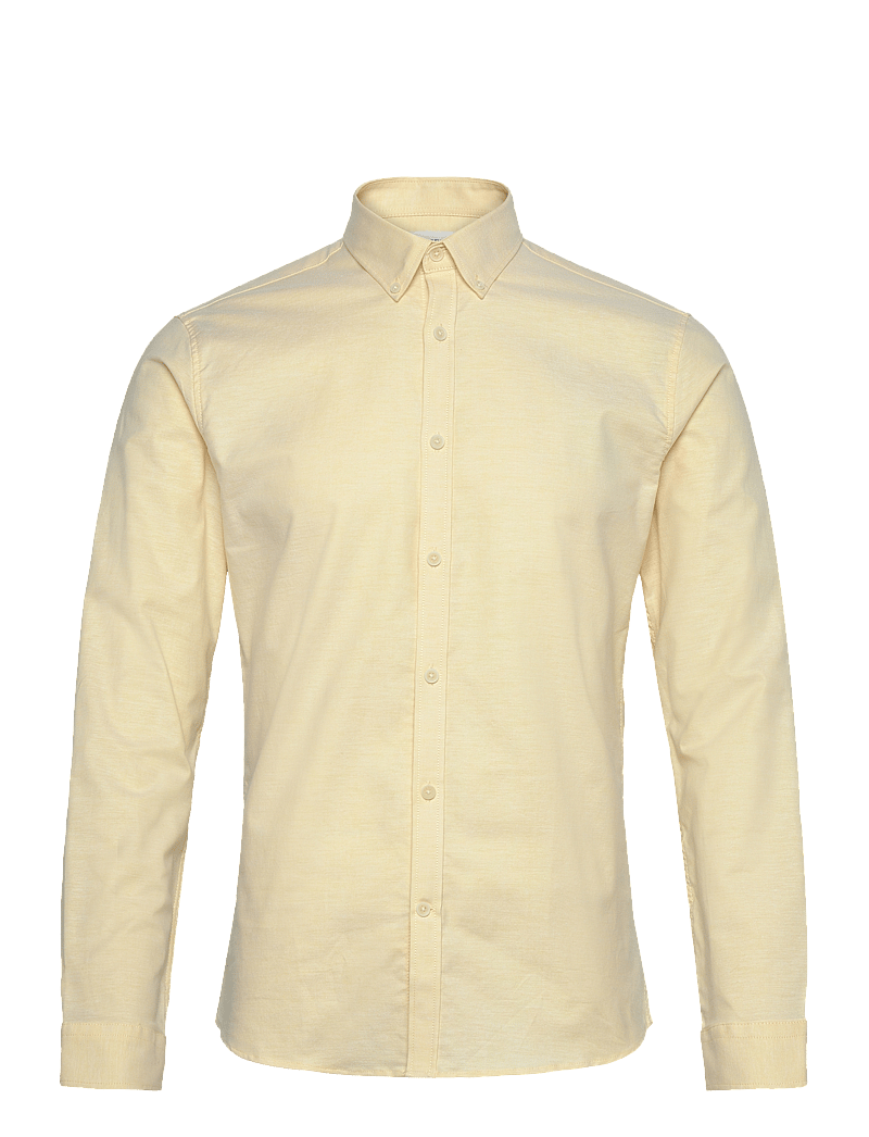 Lindbergh - Yarn dyed oxford superflex shirt - oxford skjorter - lt yellow mix - 1