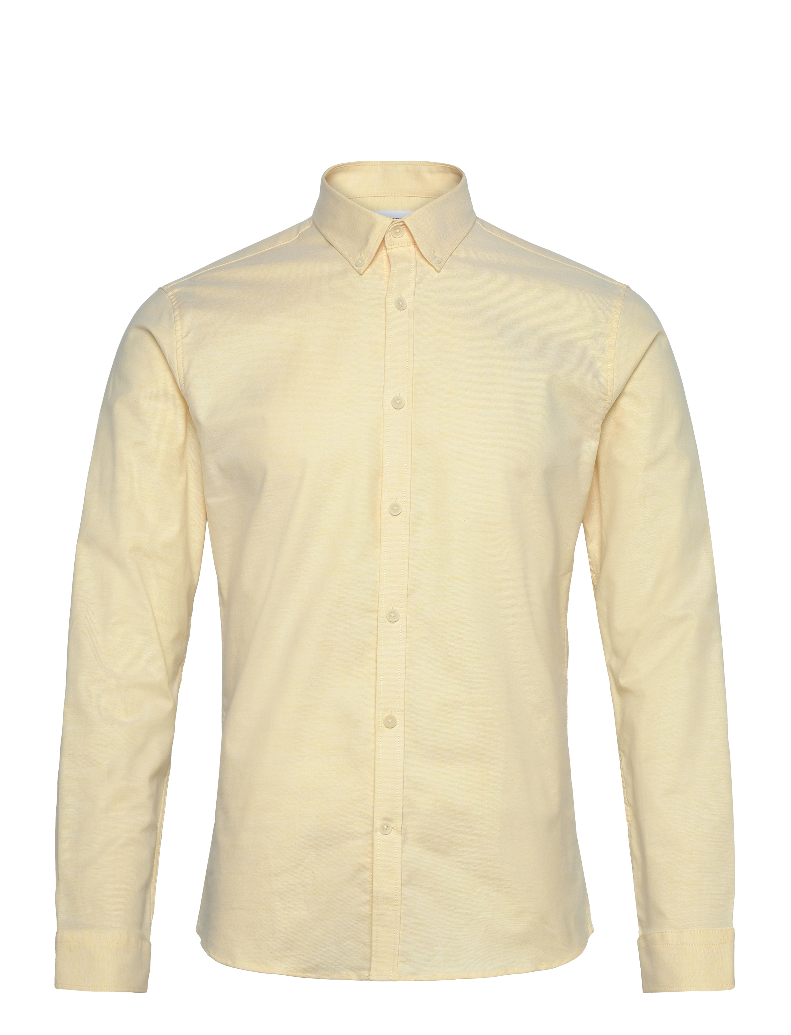 Lindbergh Yarn dyed oxford superflex shirt L/S - Skjorter - LT YELLOW MIX / yellow