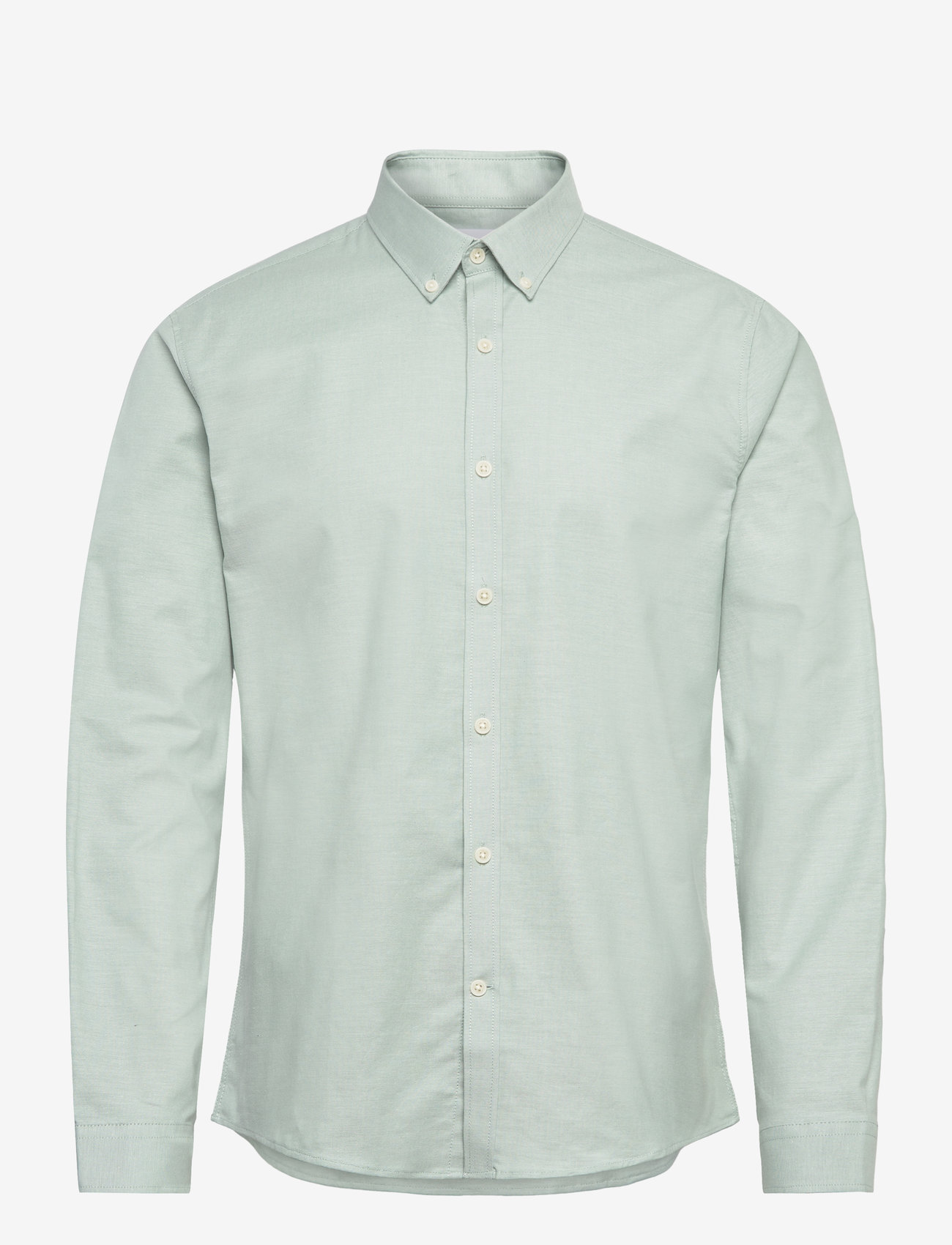 Lindbergh - Yarn dyed oxford superflex shirt - oxford shirts - mid green mix - 1