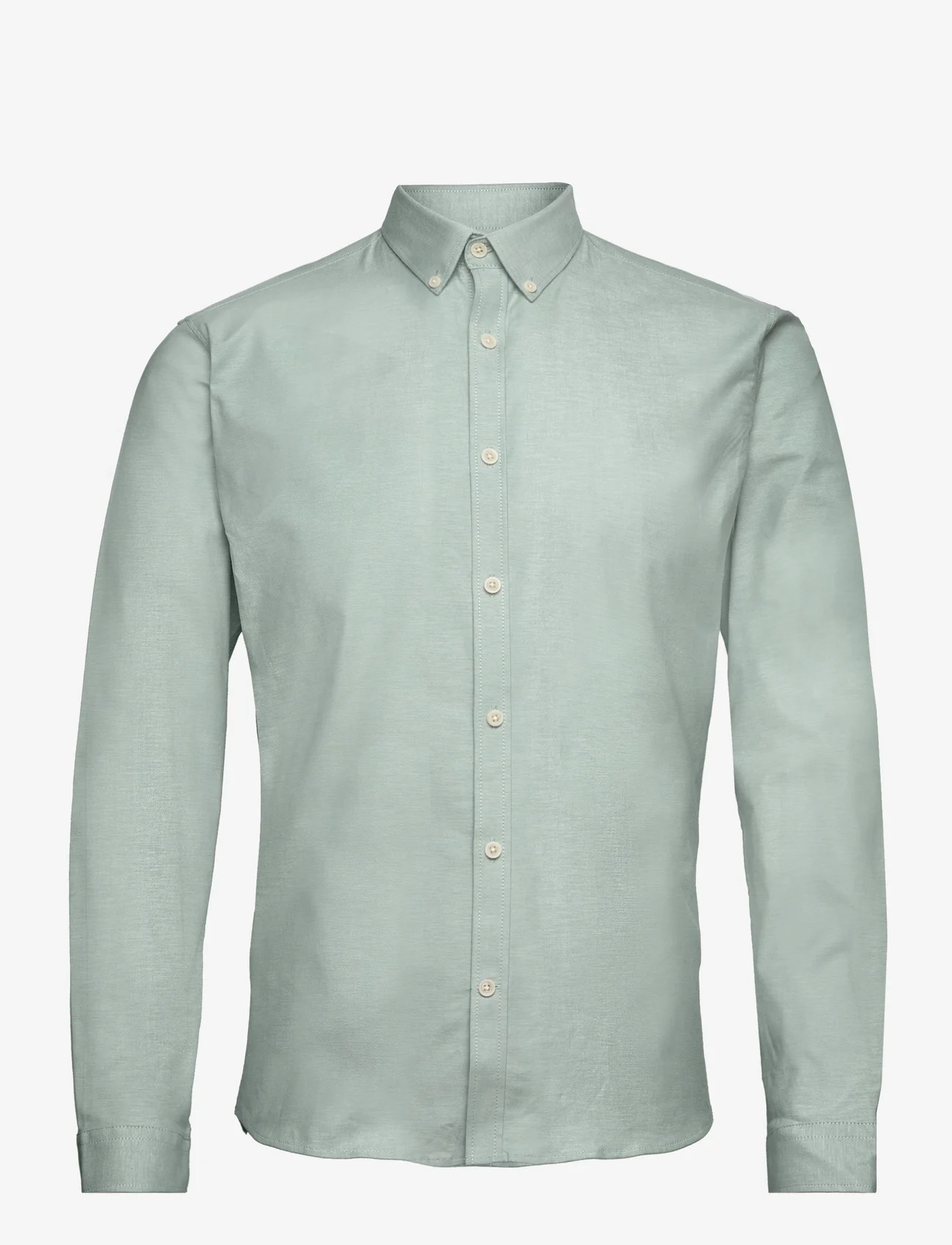 Lindbergh - Oxford superflex shirt L/S - oxford shirts - mid green mix - 0