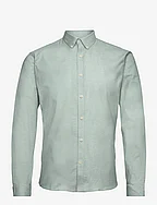 Oxford superflex shirt L/S - MID GREEN MIX
