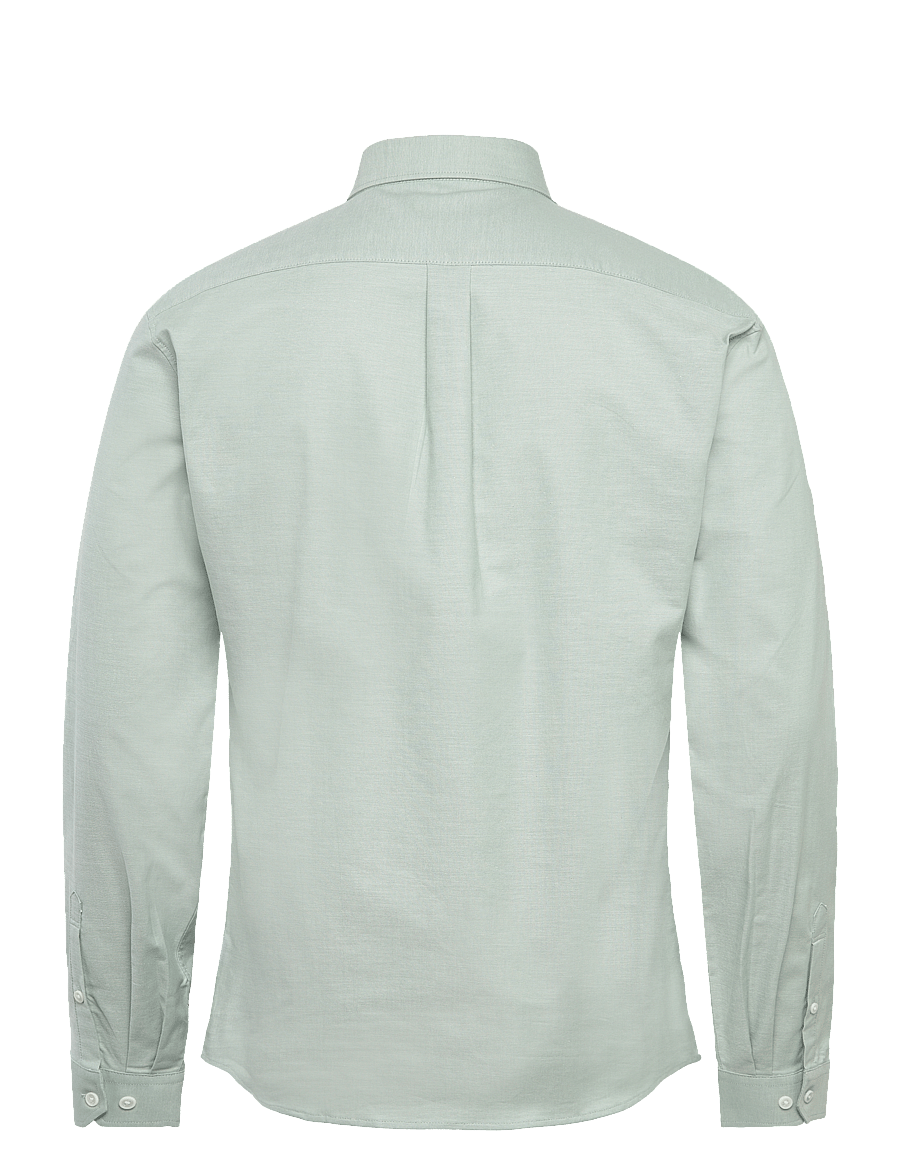 Lindbergh - Yarn dyed oxford superflex shirt L/S - oxfordi särgid - mid green mix - 2