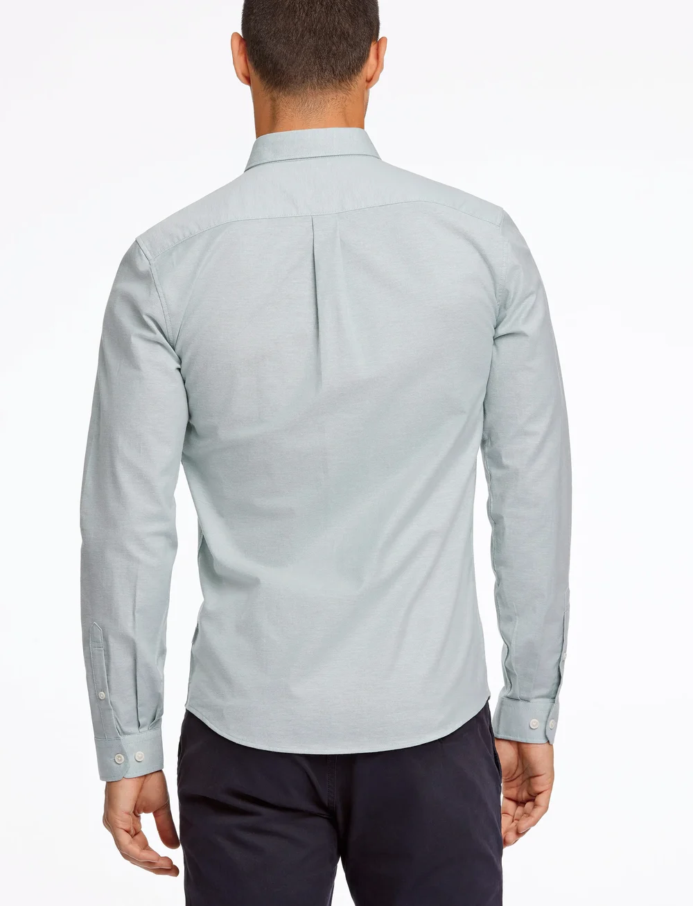 Lindbergh - Oxford superflex shirt L/S - oxford skjorter - mid green mix - 3