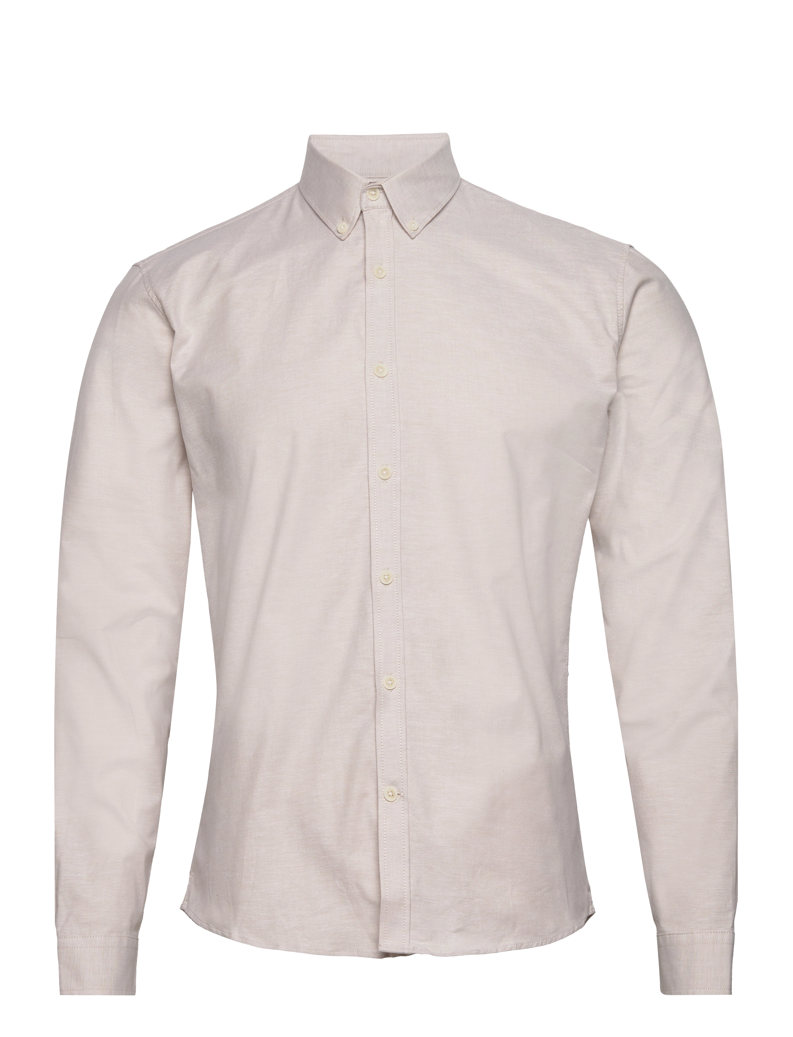 LINDBERGH Yarn Dyed Oxford Superflex Shirt L/S Pink - XXL - Herren
