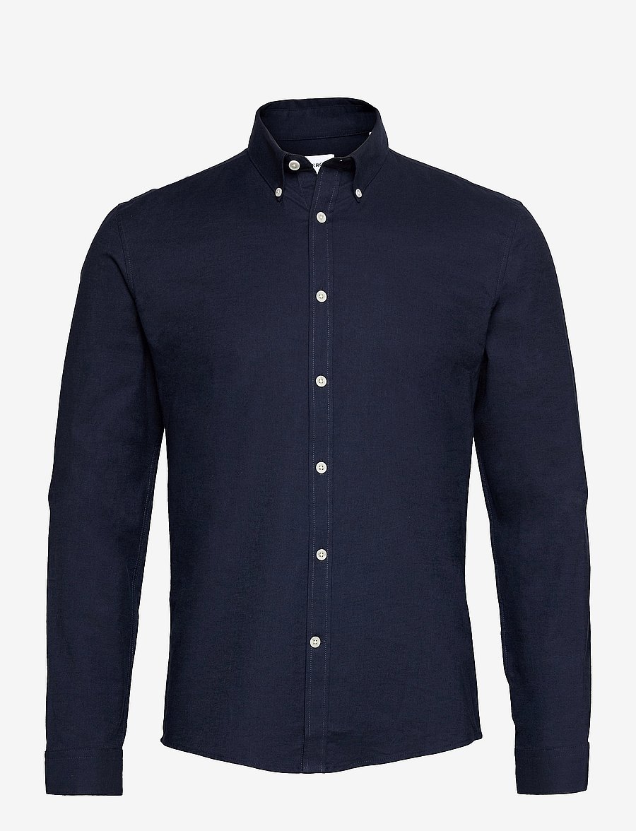 Lindbergh - Yarn dyed oxford superflex shirt L/S - oxfordi särgid - navy mix - 1