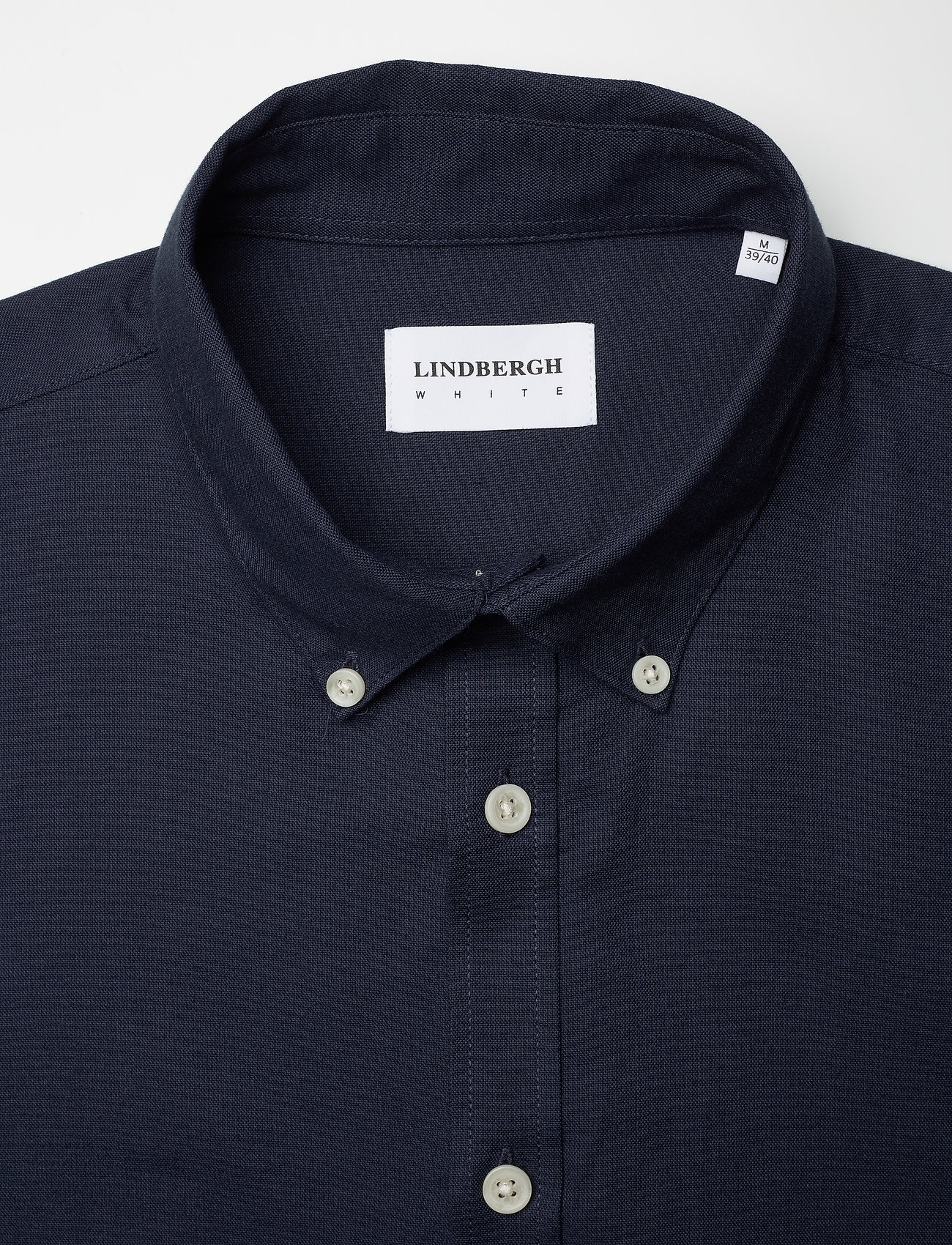 Lindbergh - Oxford superflex shirt L/S - nordic style - navy mix - 3