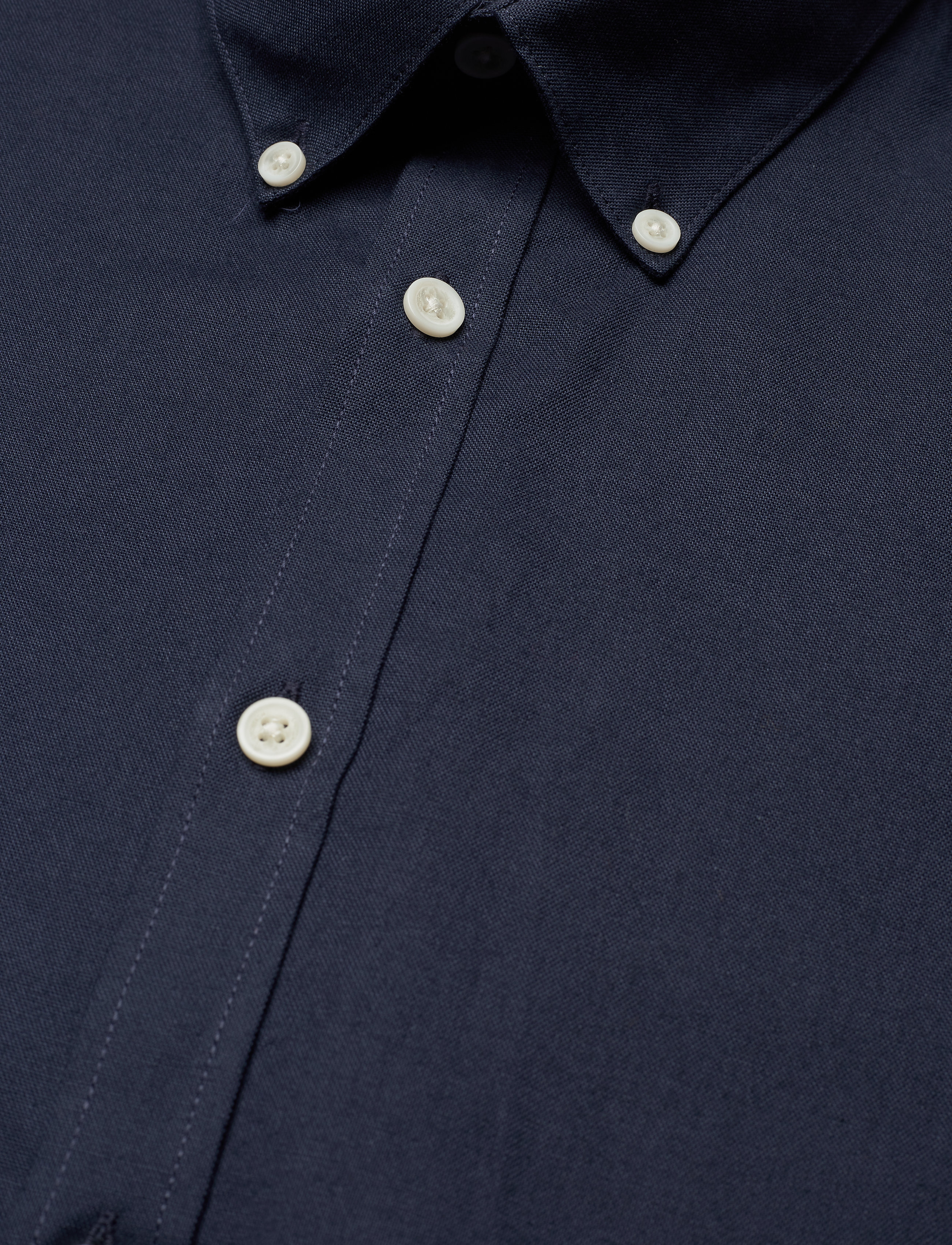 Lindbergh - Yarn dyed oxford superflex shirt L/S - oxford skjorter - navy mix - 4