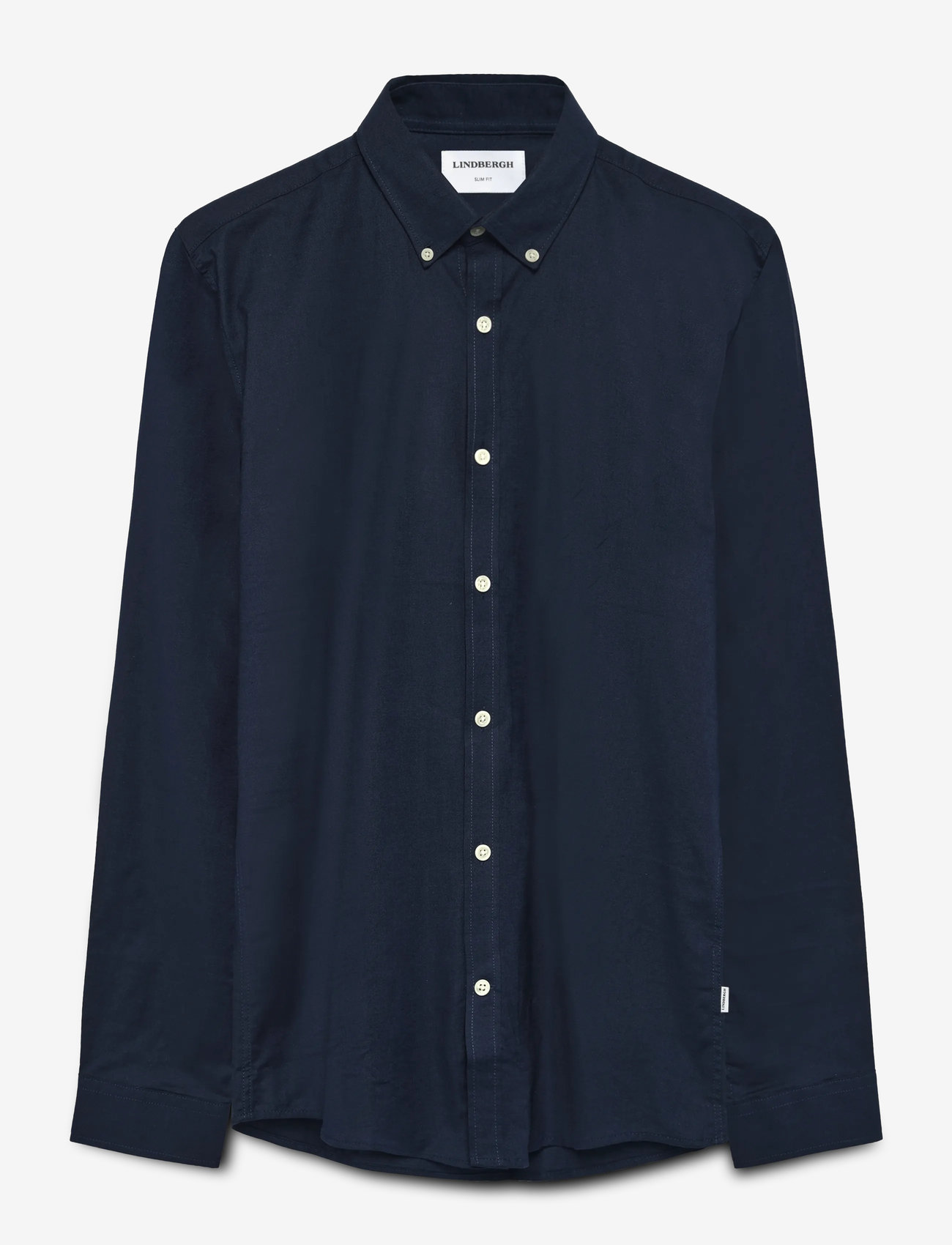 Lindbergh - Yarn dyed oxford superflex shirt - oxford-skjortor - navy mix - 1