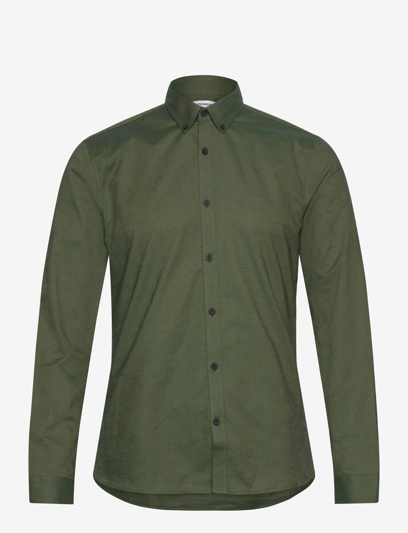 Lindbergh - Yarn dyed oxford superflex shirt L/S - oxford skjorter - olive green mix - 0