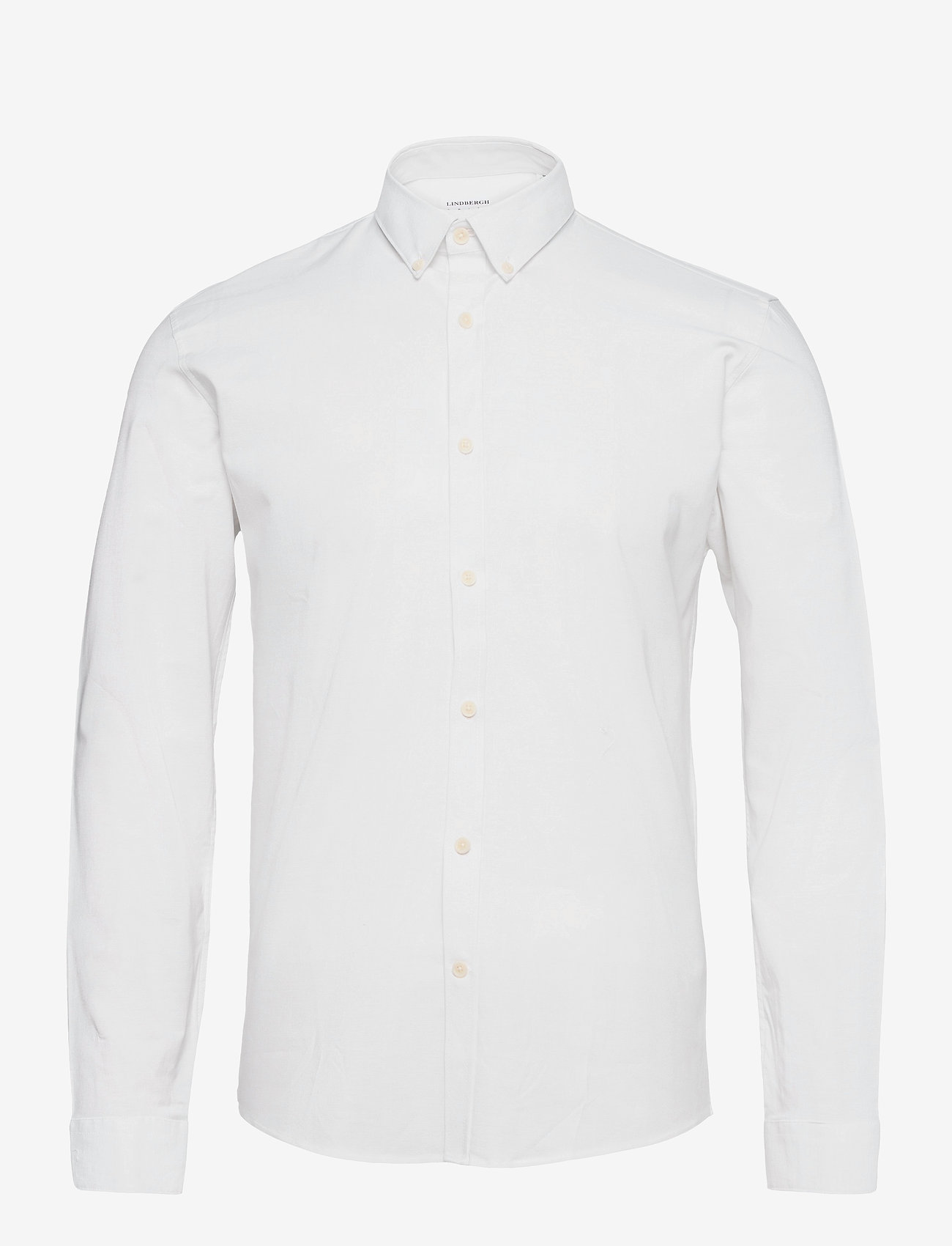 Lindbergh - Oxford superflex shirt L/S - oxford shirts - white - 0