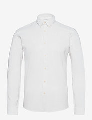 Lindbergh - Oxford superflex shirt L/S - oxford skjorter - white - 0