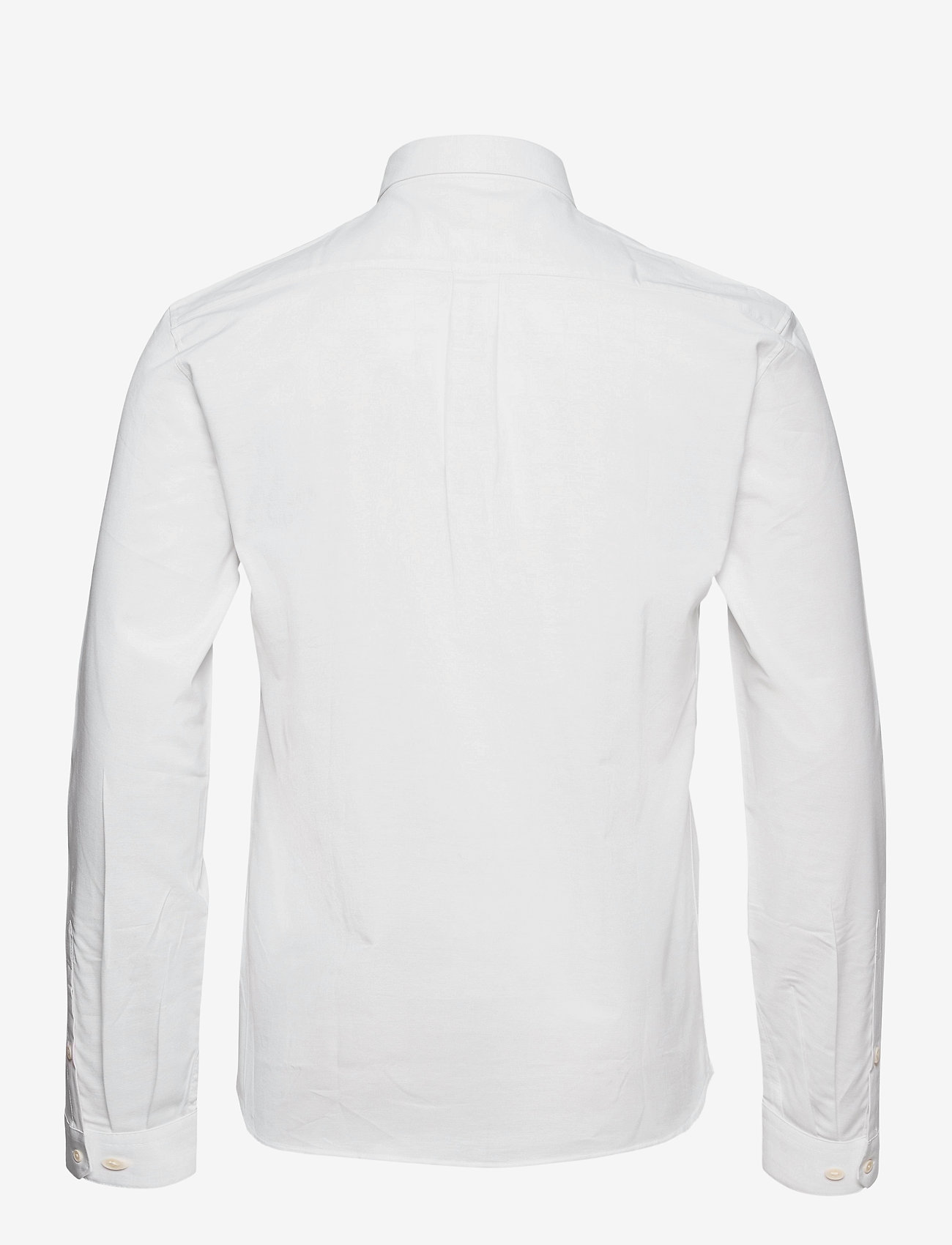 Lindbergh - Yarn dyed oxford superflex shirt L/S - oksfordo marškiniai - white - 1