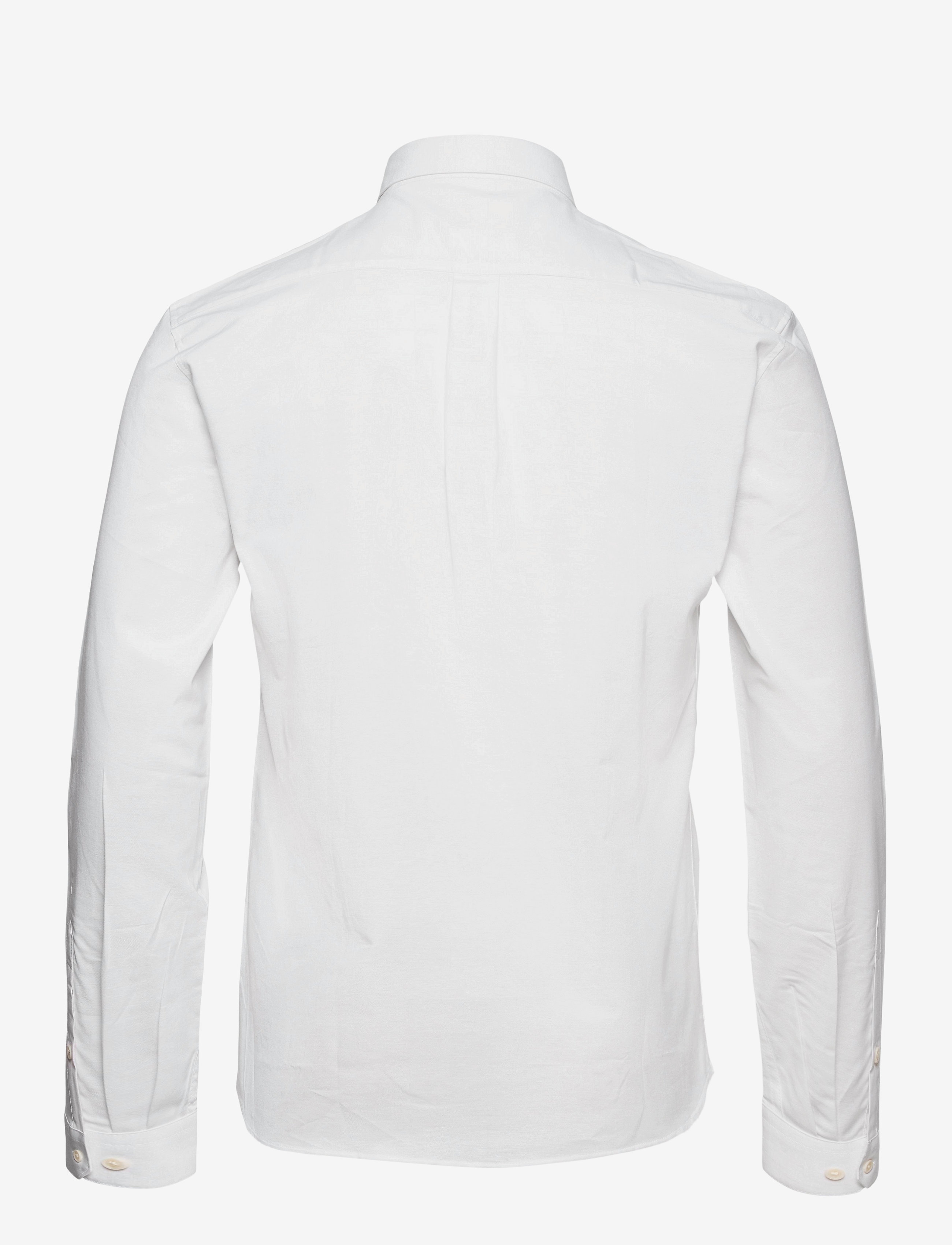 Lindbergh - Yarn dyed oxford superflex shirt L/S - oxford skjorter - white - 1