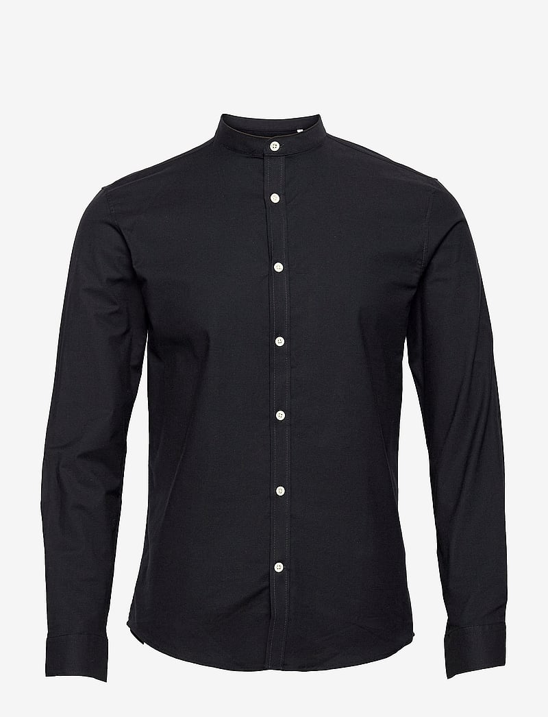 Lindbergh - Yarn dyed oxford superflex shirt - oxford-hemden - black - 1