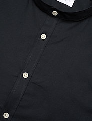 Lindbergh - Oxford manderin superflex L/S - oxford-skjorter - black - 4