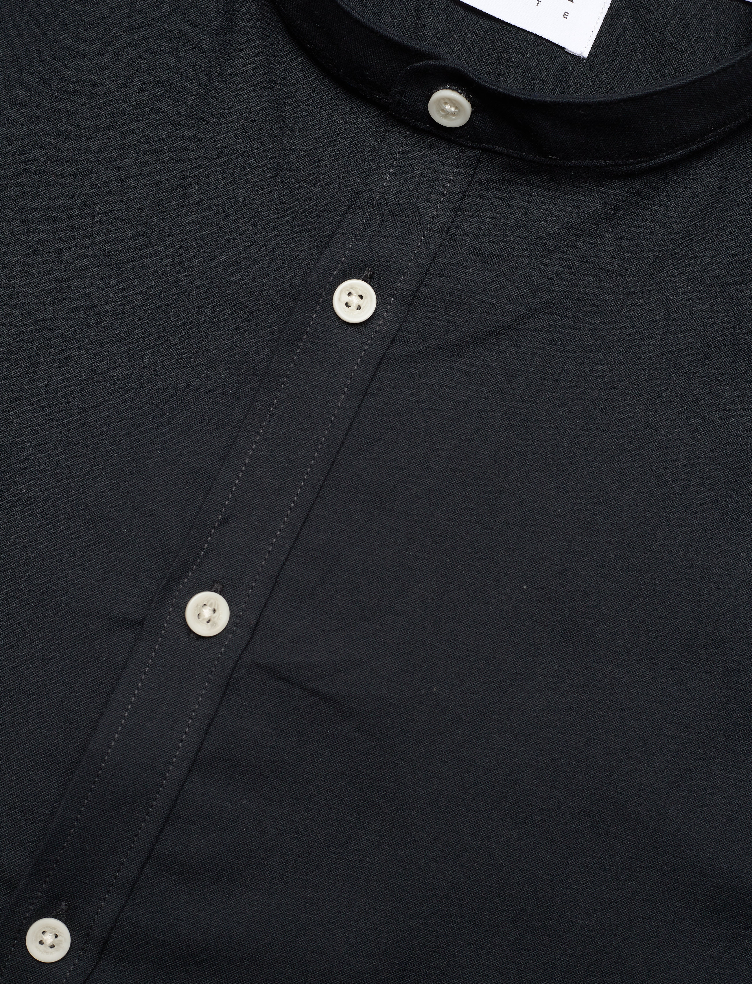 Lindbergh - Yarn dyed oxford superflex shirt L/S - oxford skjorter - black - 4
