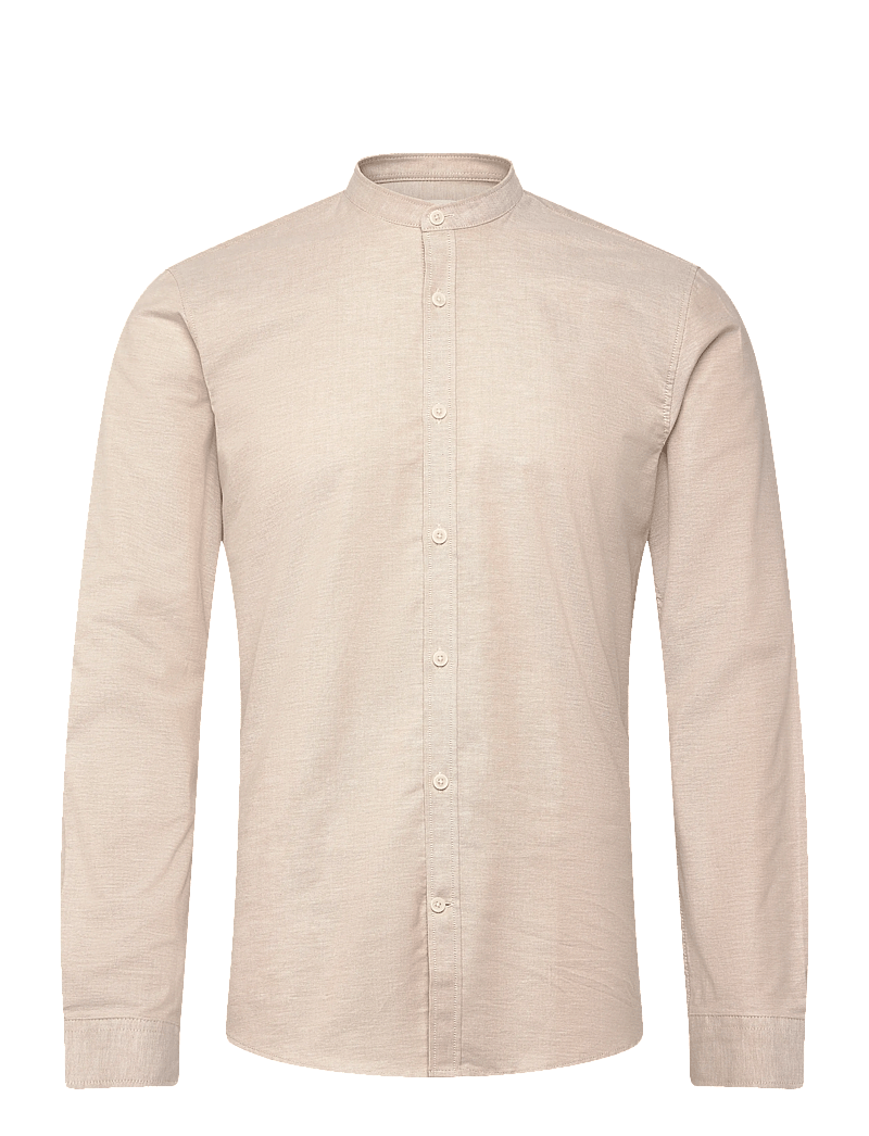 Lindbergh - Yarn dyed oxford superflex shirt - oxford-hemden - faded sand mix - 0