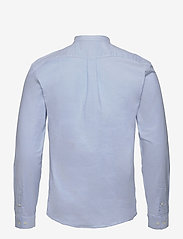 Lindbergh - Oxford manderin superflex L/S - oxford-skjorter - lt blue mix - 1