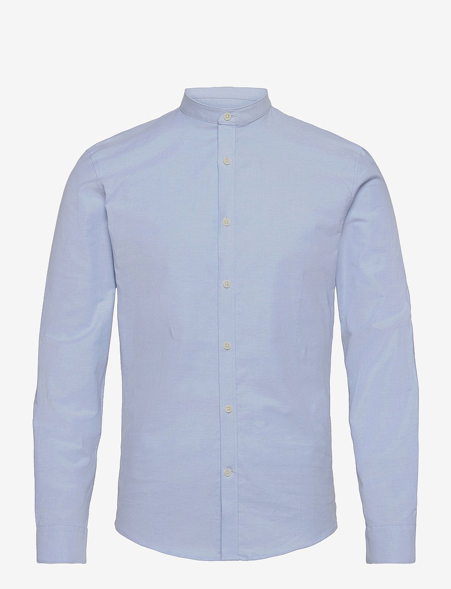 Lindbergh - Yarn dyed oxford superflex shirt - oxford skjorter - lt blue mix - 1