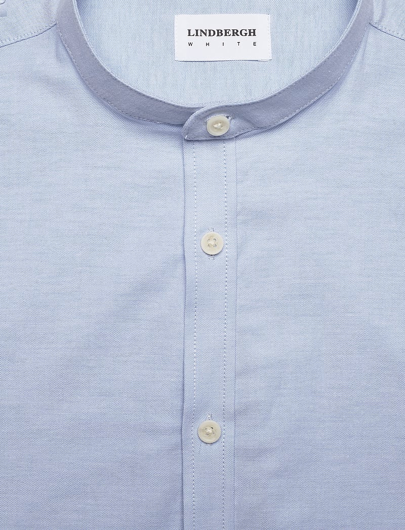 Lindbergh - Yarn dyed oxford superflex shirt - oxford-skjortor - lt blue mix - 5