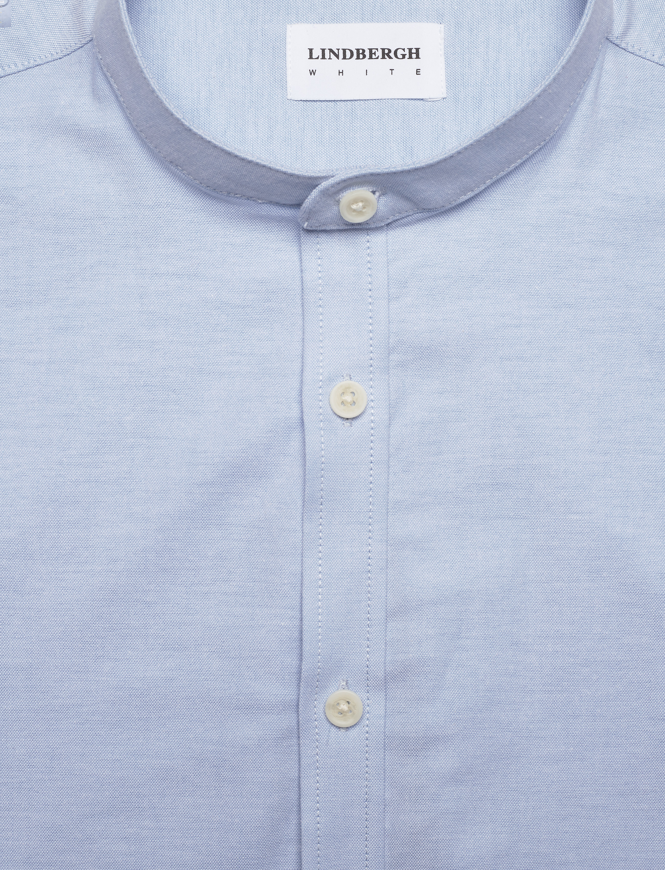 Lindbergh - Yarn dyed oxford superflex shirt L/S - oxford skjorter - lt blue mix - 5