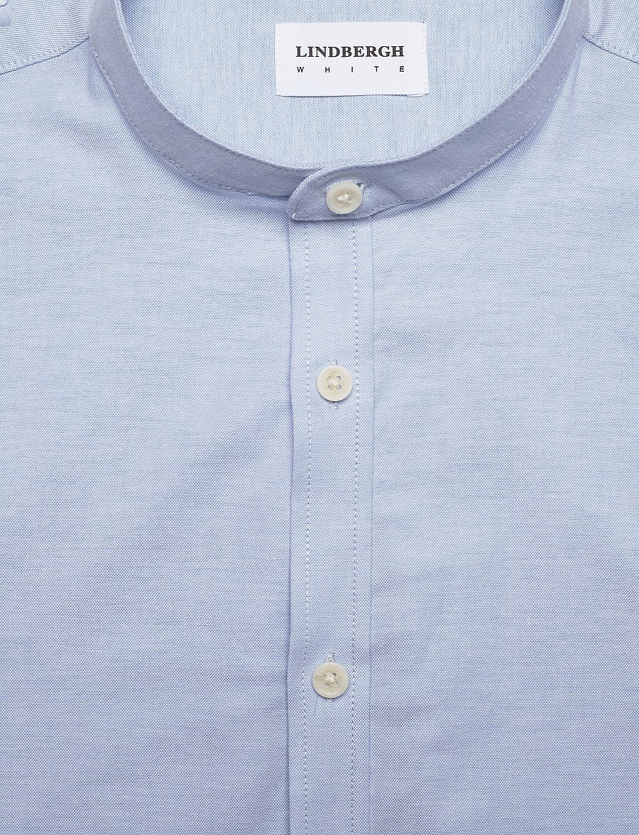 Lindbergh - Yarn dyed oxford superflex shirt - oxford skjorter - lt blue mix - 5