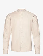 Yarn dyed oxford superflex shirt L/ - LT SAND MIX