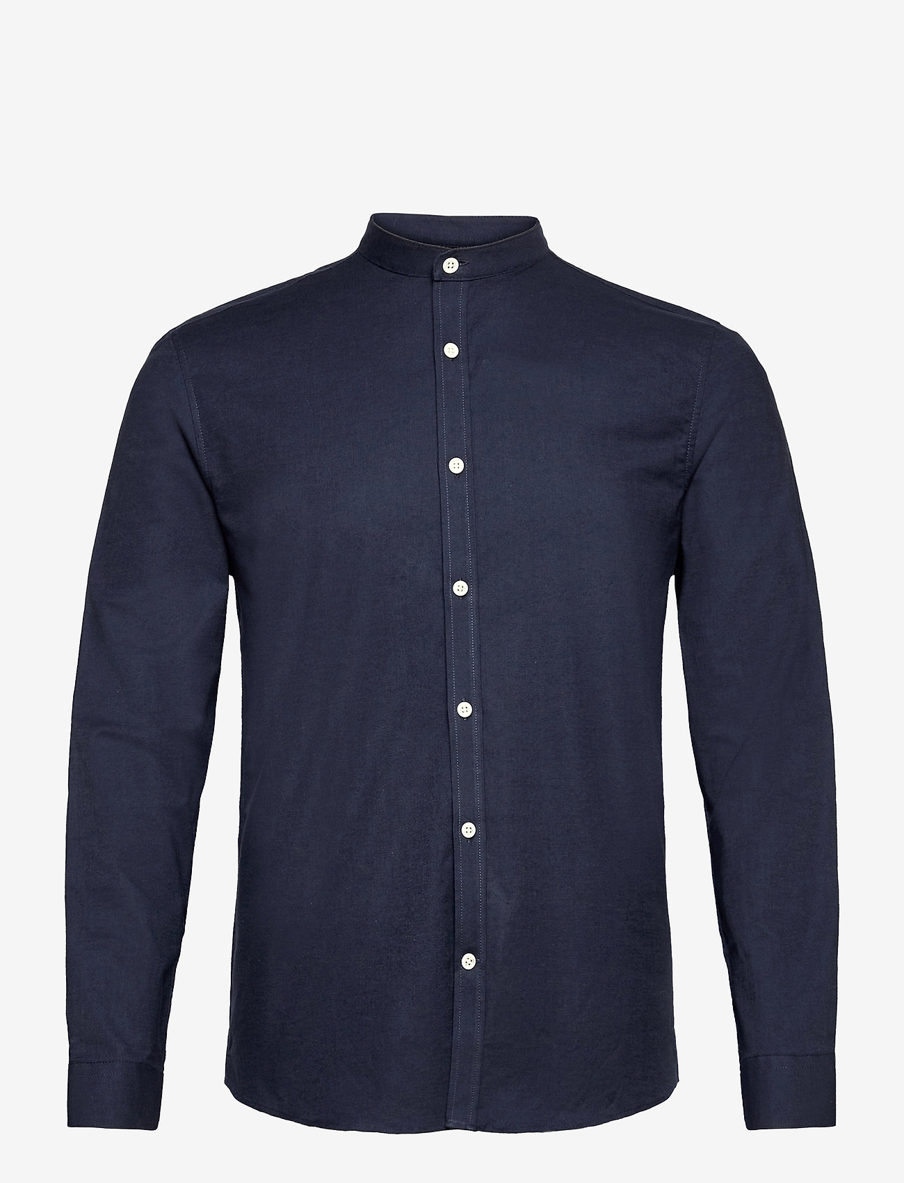 Lindbergh - Yarn dyed oxford superflex shirt L/ - oksfordo marškiniai - navy mix - 0