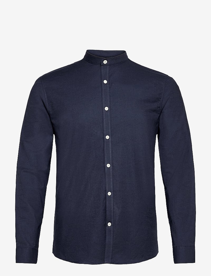 Lindbergh - Yarn dyed oxford superflex shirt - oxford-hemden - navy mix - 1