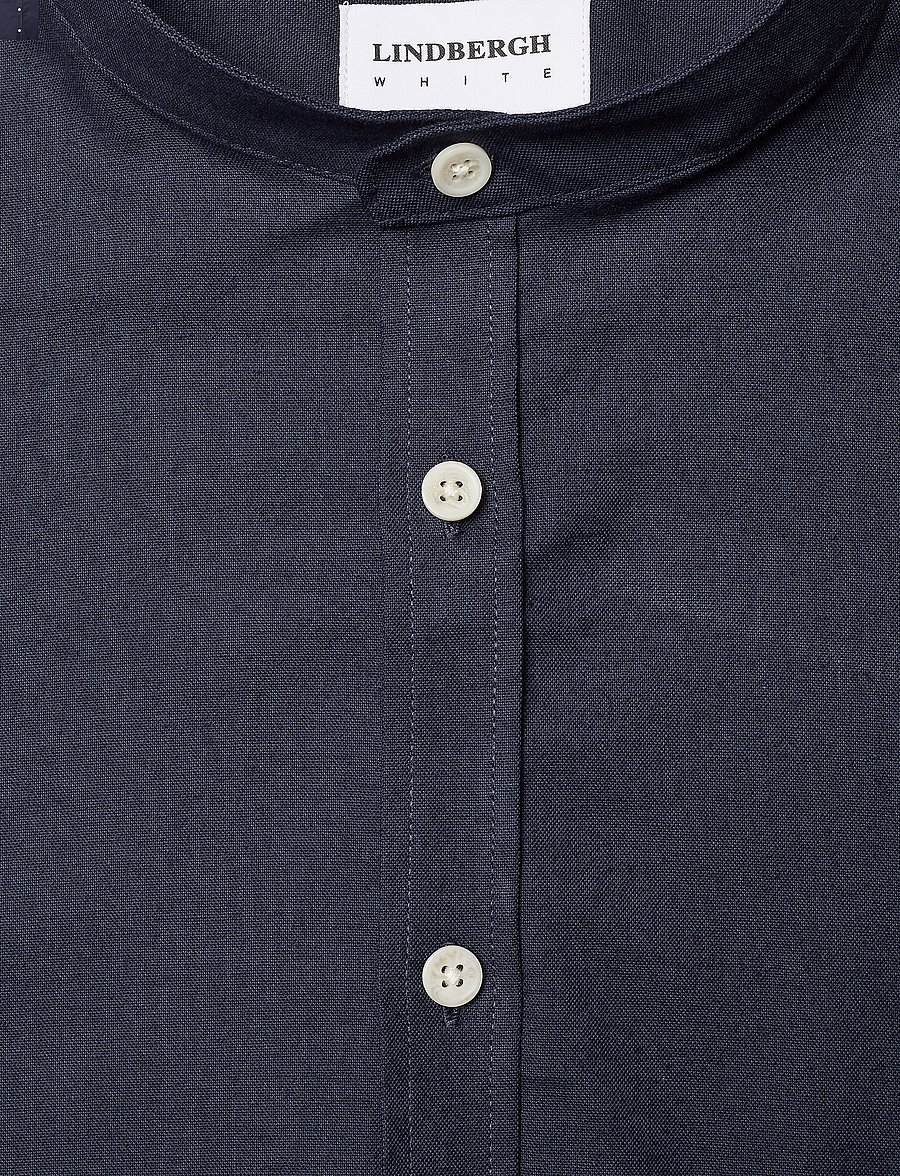 Lindbergh - Yarn dyed oxford superflex shirt L/S - oxford shirts - navy mix - 3