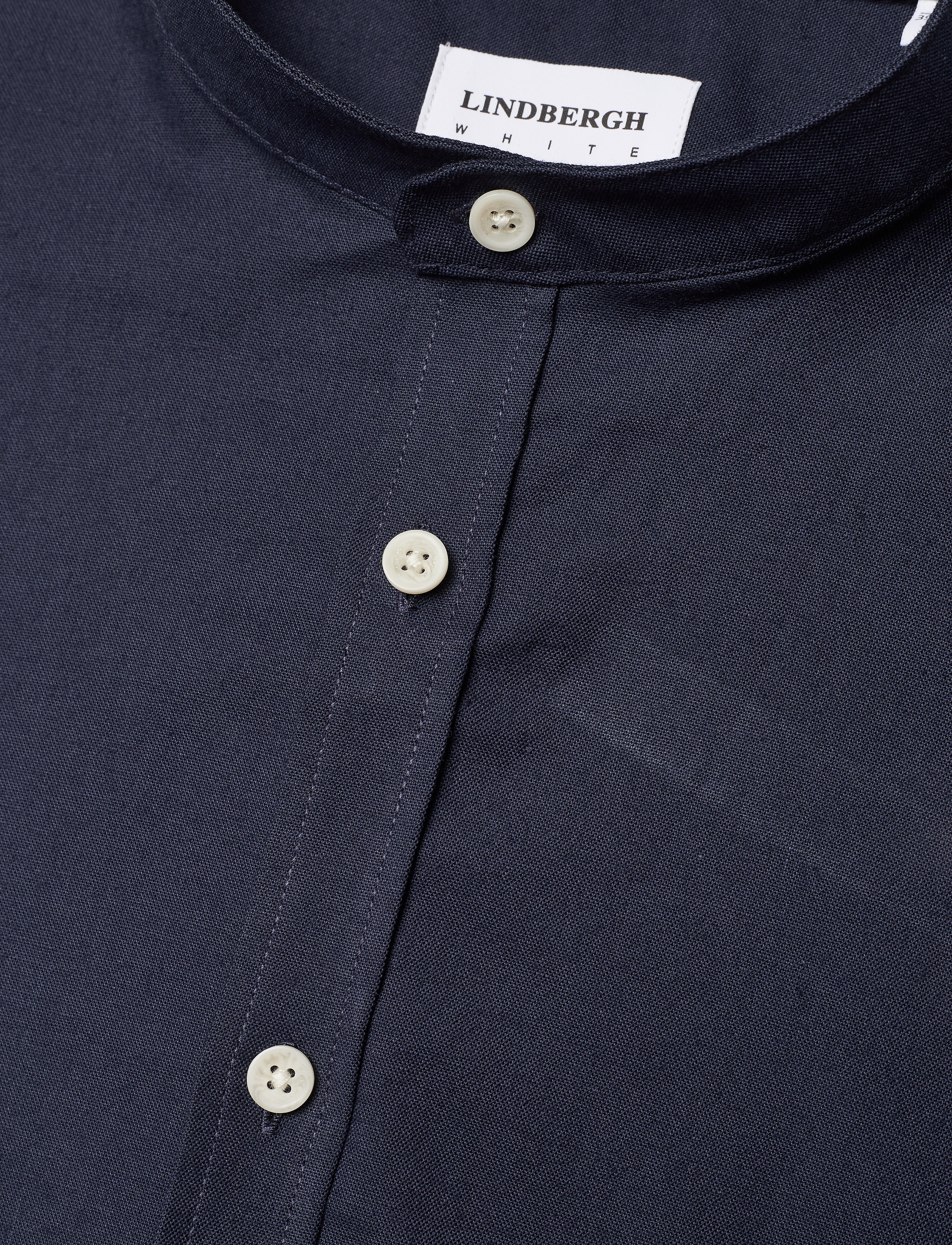 Lindbergh - Yarn dyed oxford superflex shirt L/S - oxford-hemden - navy mix - 4