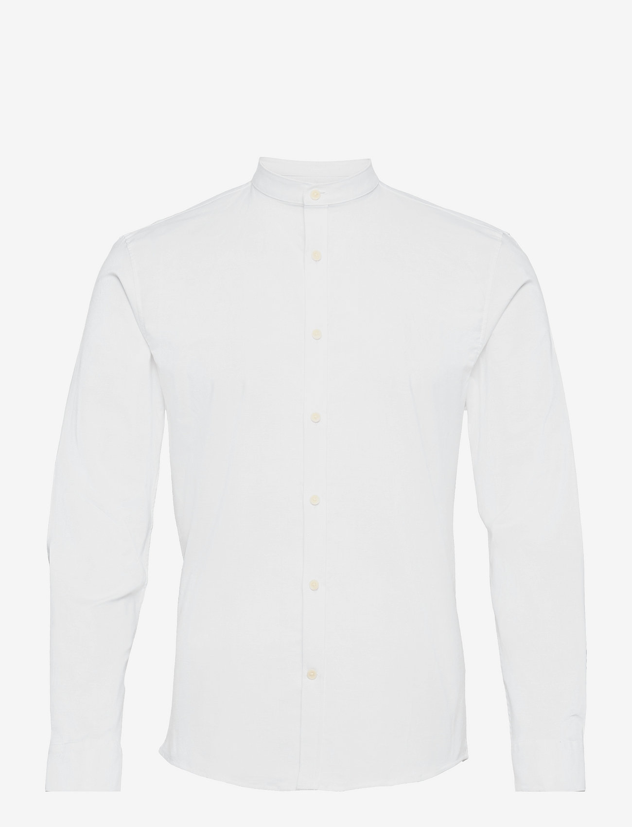 Lindbergh - Oxford manderin superflex L/S - oxford-skjorter - white - 0
