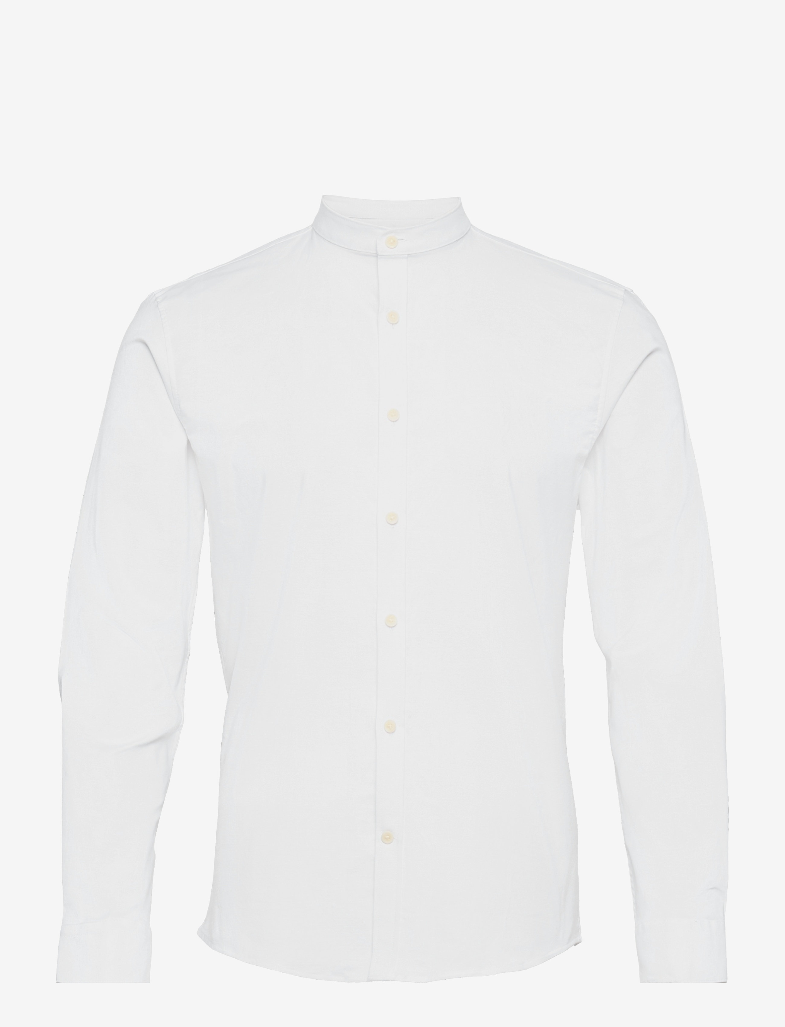Lindbergh Yarn dyed oxford superflex shirt - Shirts - WHITE / white