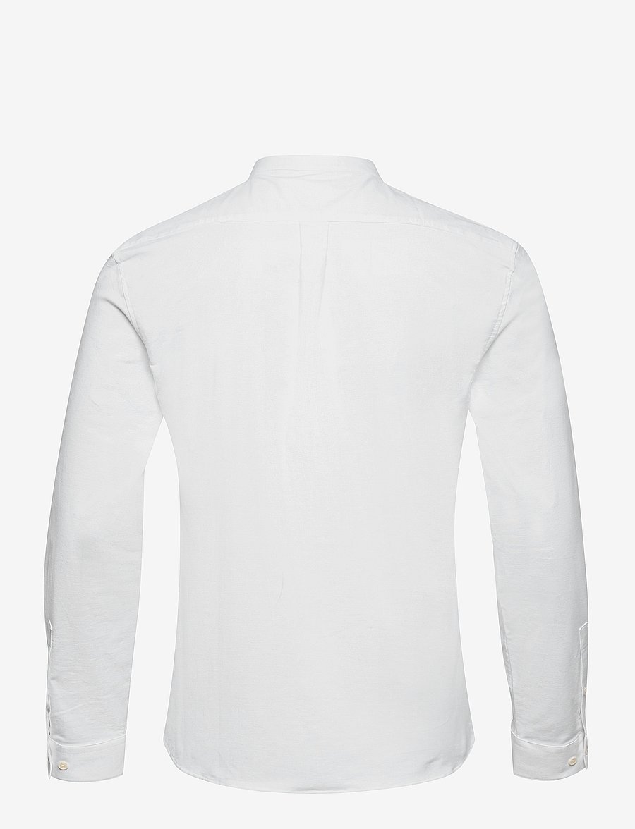 Lindbergh - Yarn dyed oxford superflex shirt L/S - oxford skjorter - white - 2