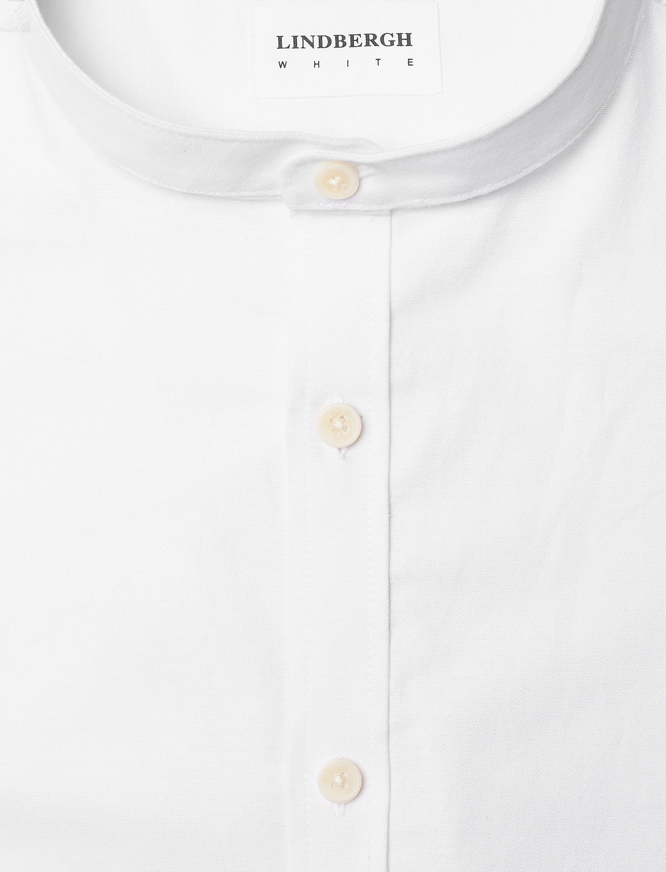 Lindbergh - Yarn dyed oxford superflex shirt L/S - oxford shirts - white - 3