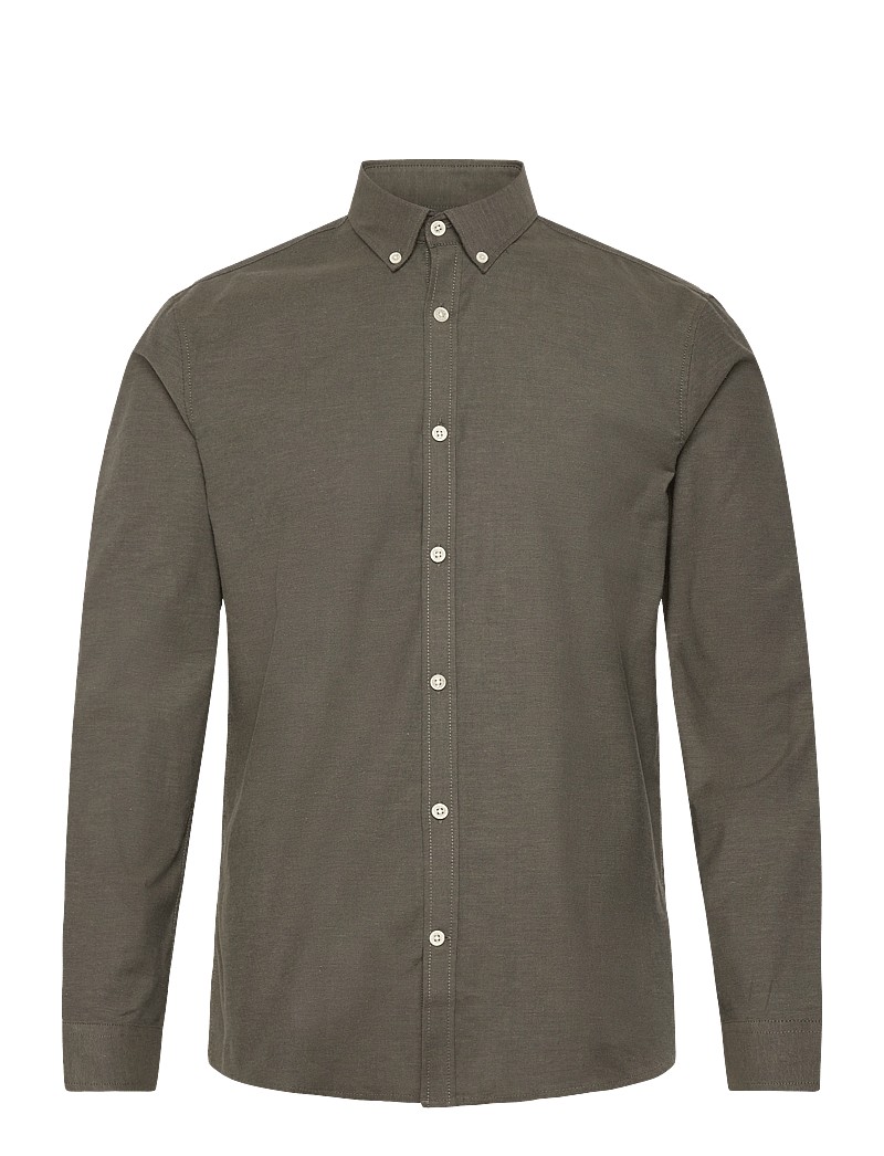 Lindbergh - Yarn dyed oxford superflex shirt - oxfordi särgid - army mix - 1