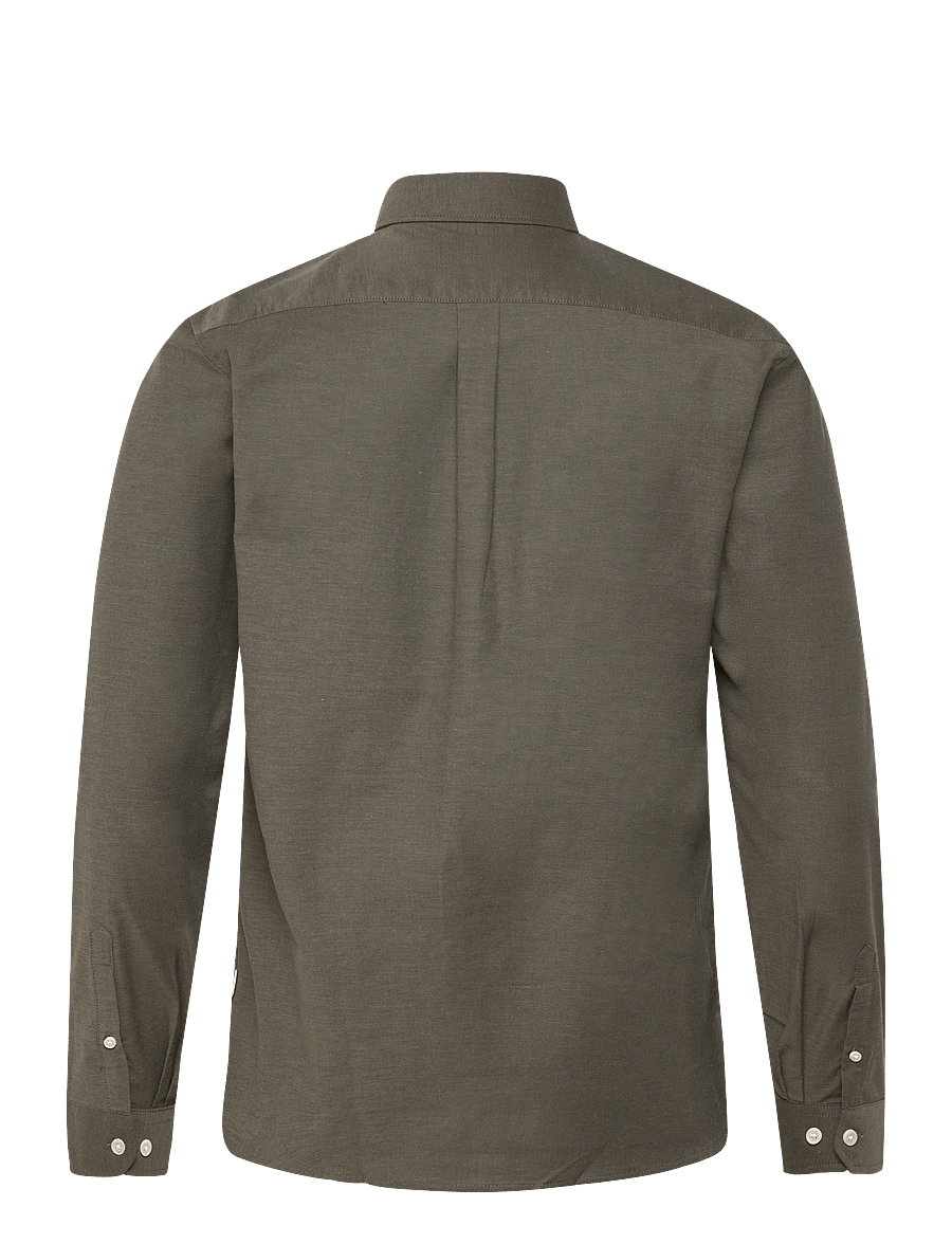 Lindbergh - Yarn dyed oxford superflex shirt L/S - oxford-hemden - army mix - 2