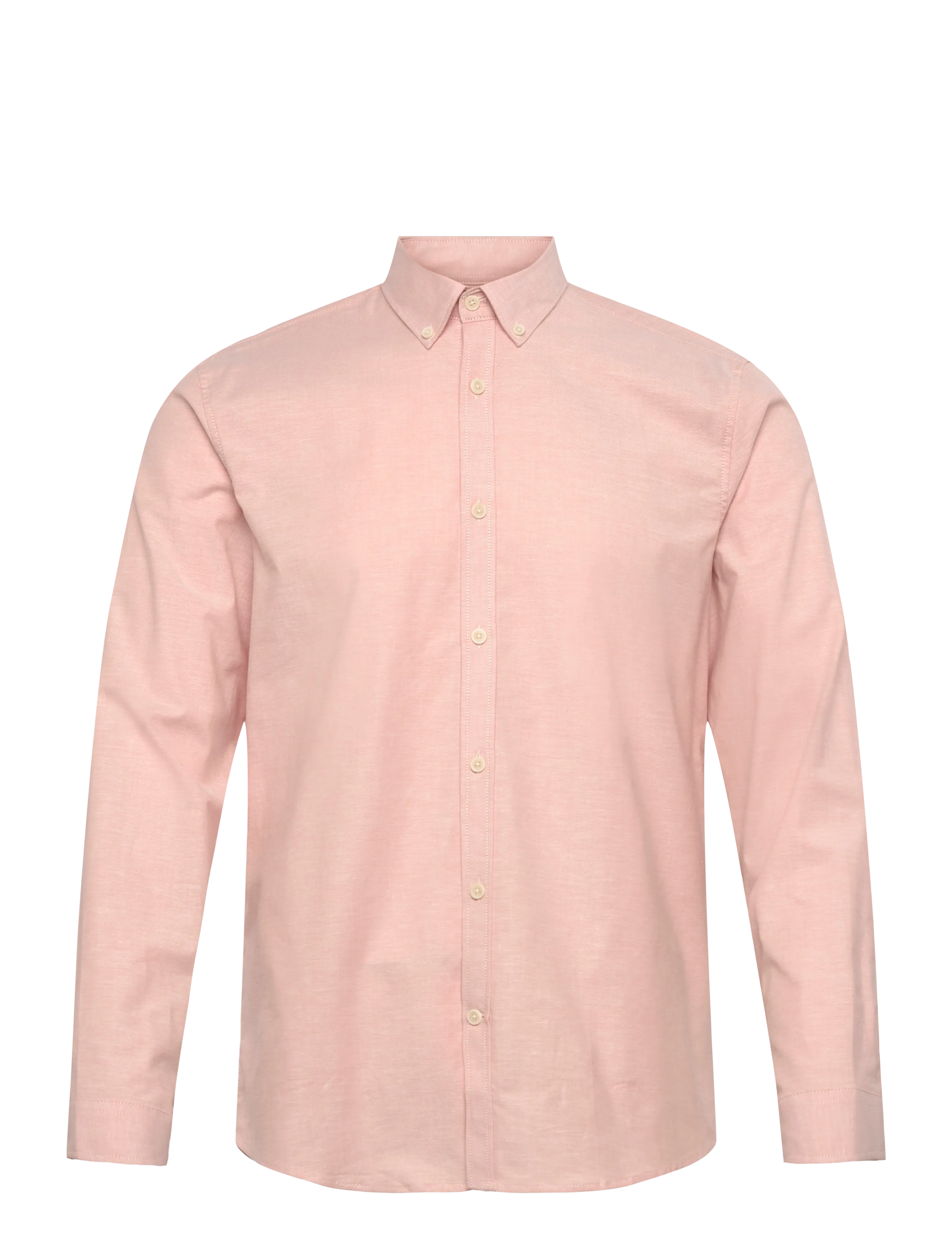 Lindbergh Yarn dyed oxford superflex shirt - Särgid - BAKED ROSE MIX / pink/rose