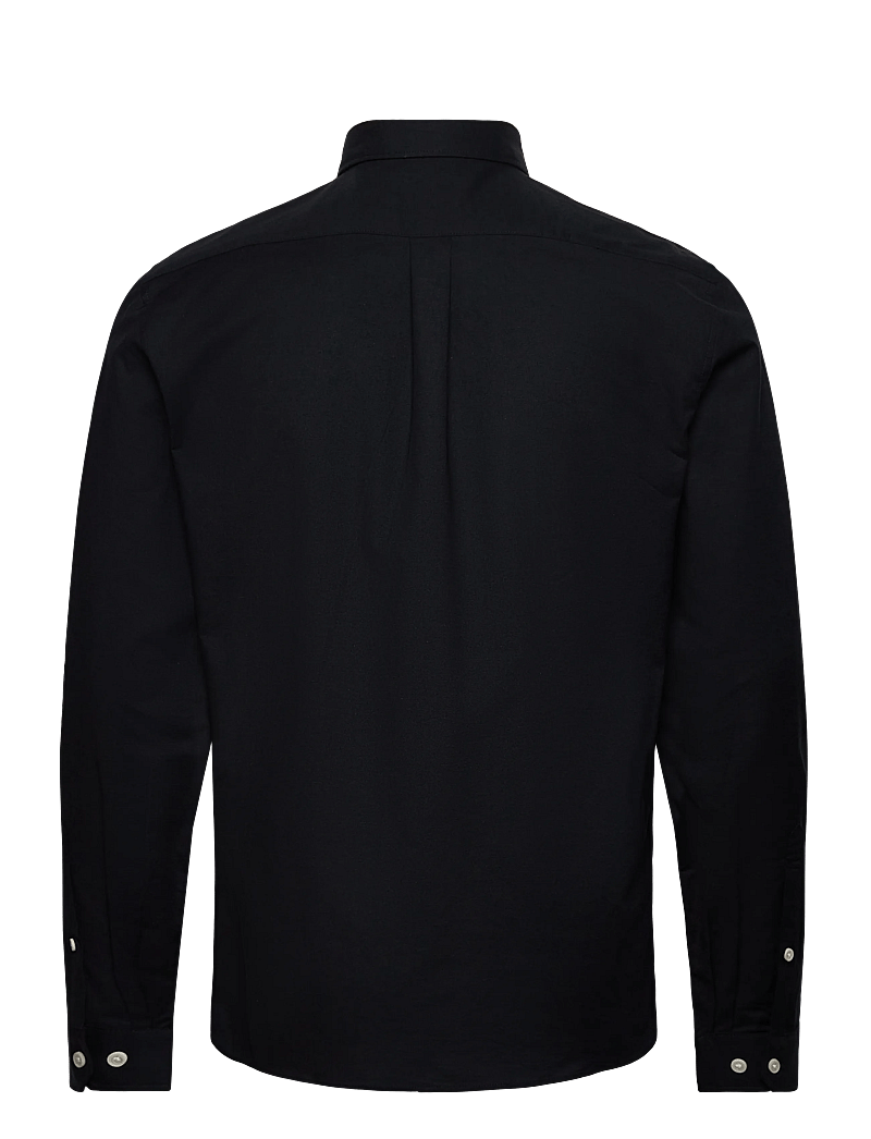 Lindbergh - Yarn dyed oxford superflex shirt - oxford-skjortor - black - 2