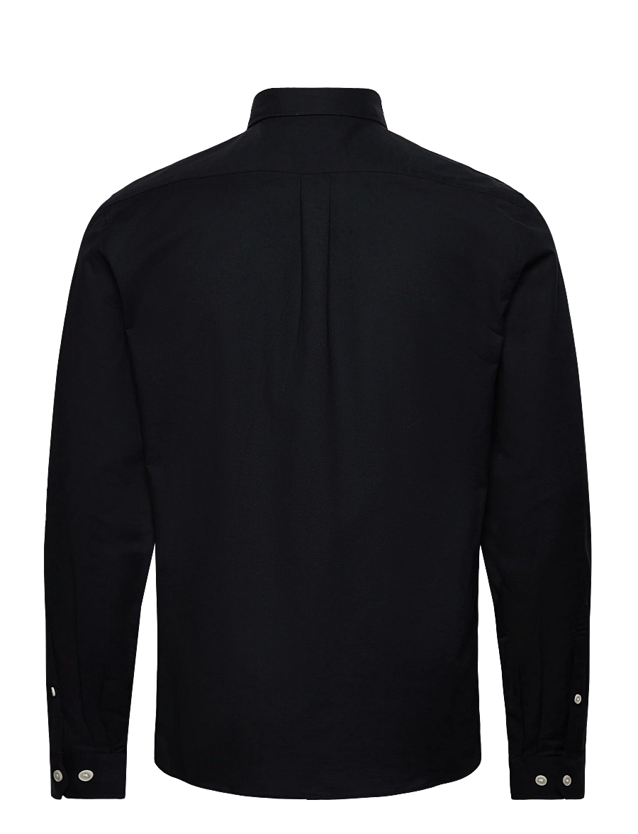 Lindbergh - Yarn dyed oxford superflex shirt L/S - oxford-hemden - black - 2