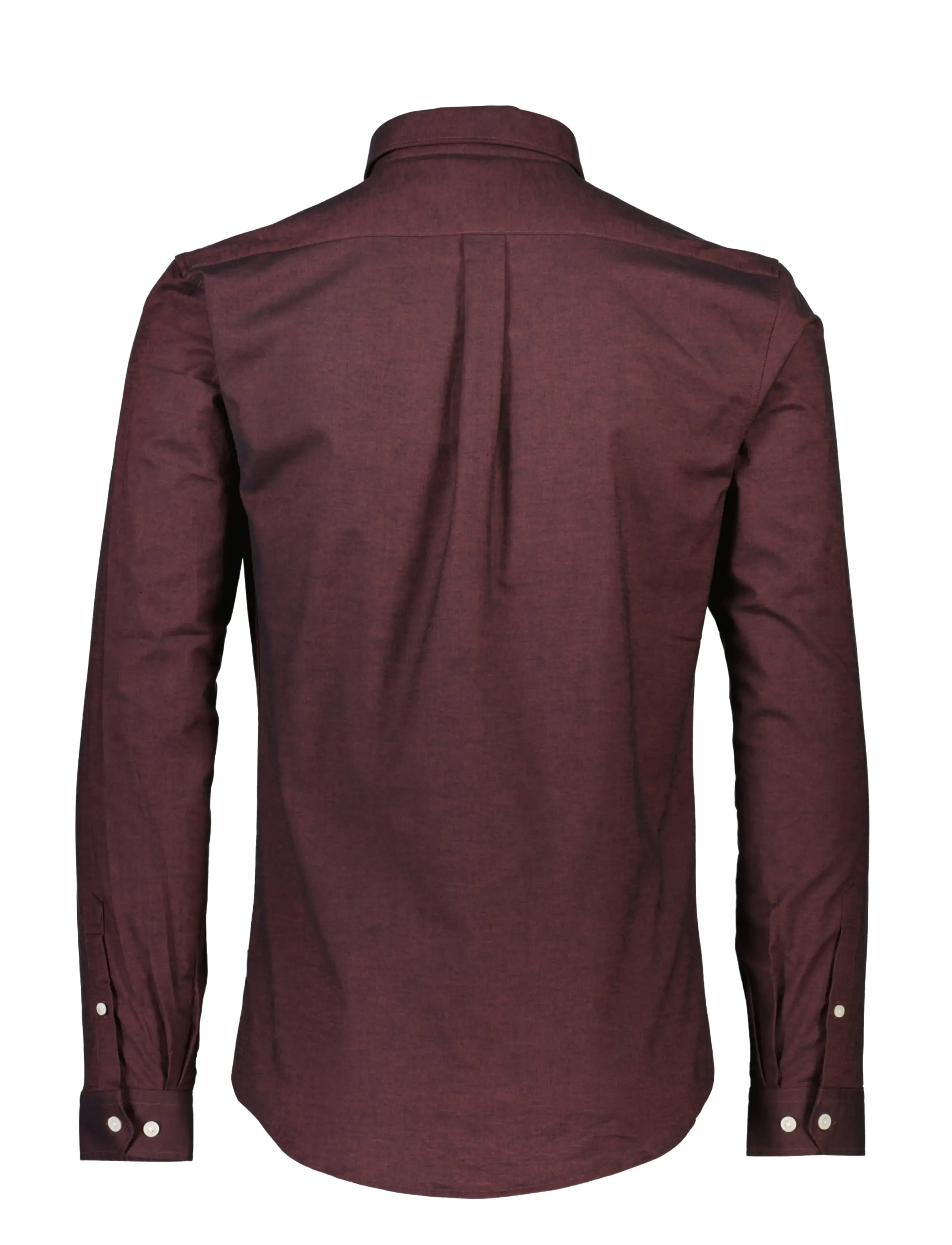 Lindbergh - Yarn dyed oxford superflex shirt L/S - oxford-skjortor - deep red mix - 2