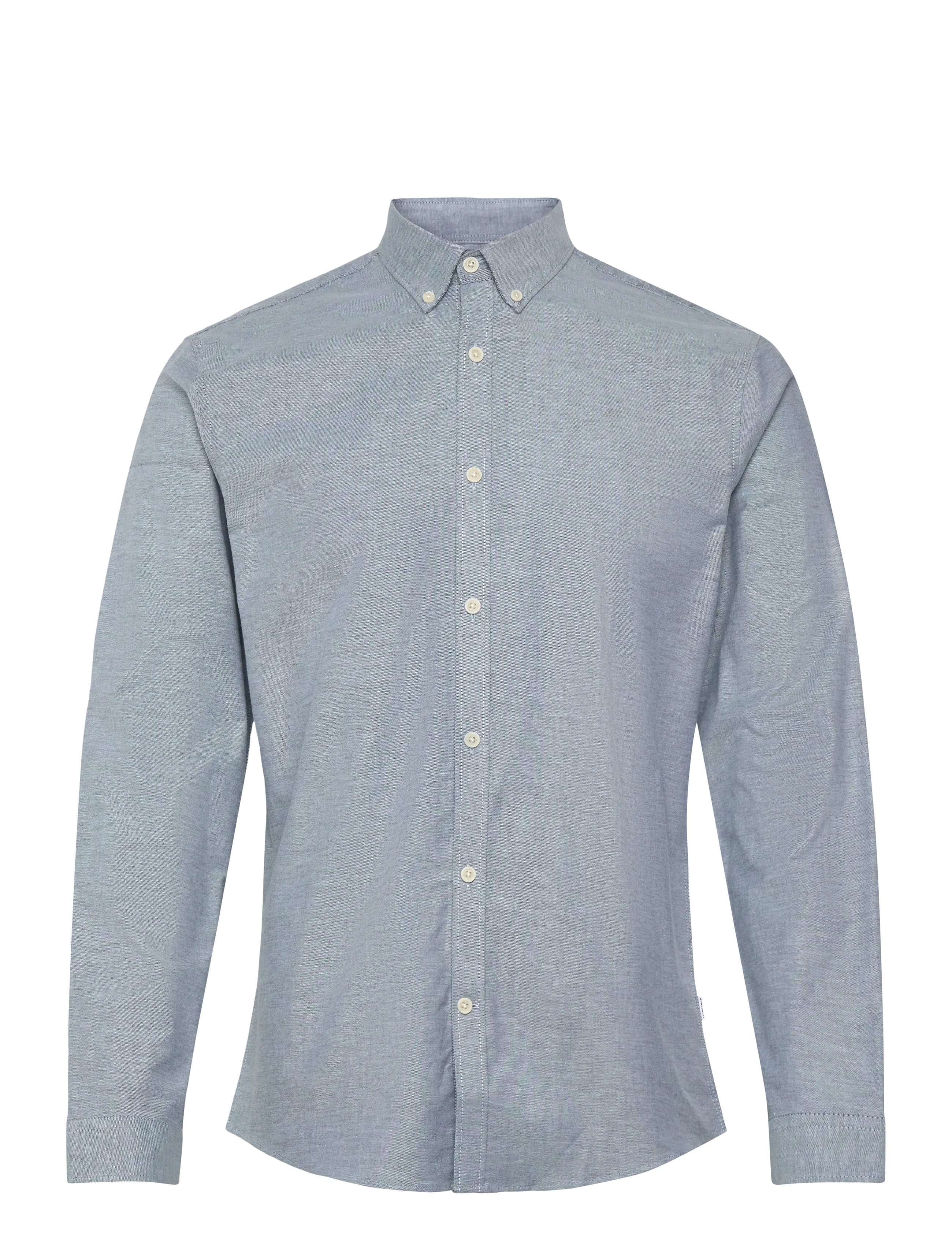 Lindbergh Yarn dyed oxford superflex shirt - Särgid - DK BLUE MIX / blue