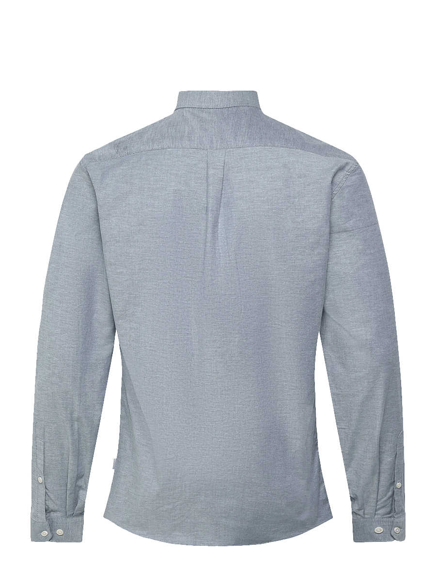 Lindbergh - Yarn dyed oxford superflex shirt L/S - oksfordo marškiniai - dk blue mix - 2