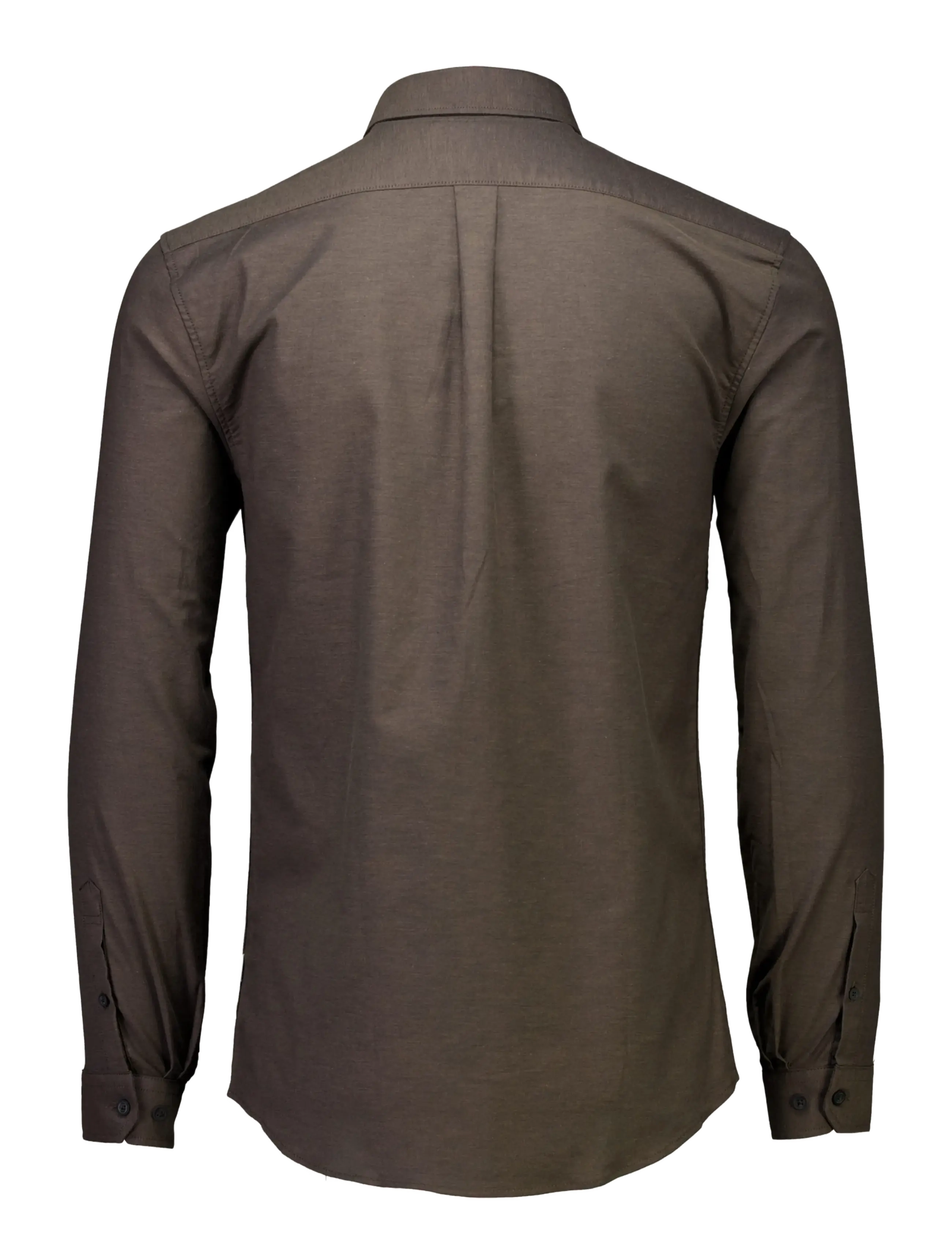 Lindbergh - Yarn dyed oxford superflex shirt L/S - oxford-skjortor - dk brown mix - 2