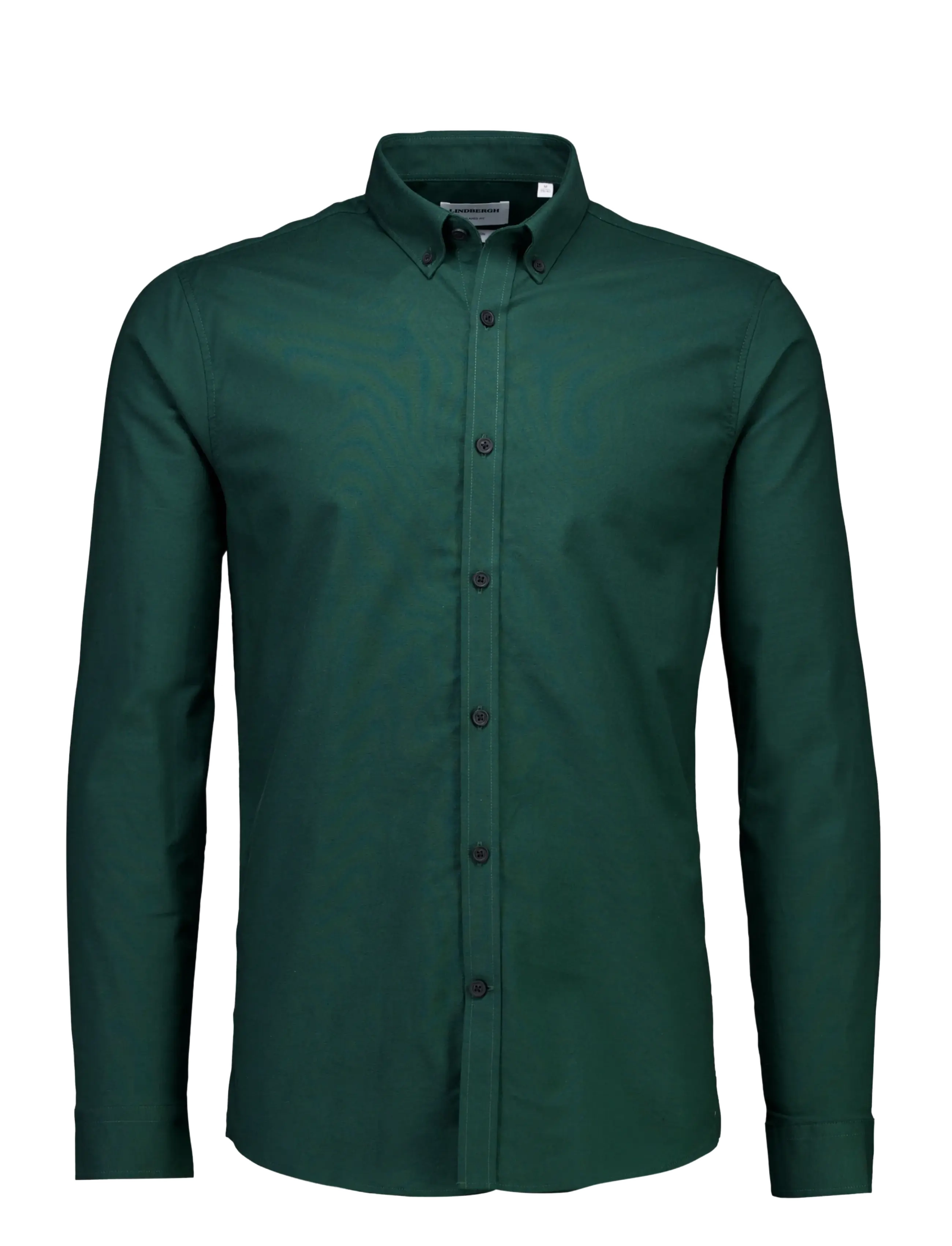 Lindbergh - Yarn dyed oxford superflex shirt L/S - oxford-skjortor - dk green mix - 1