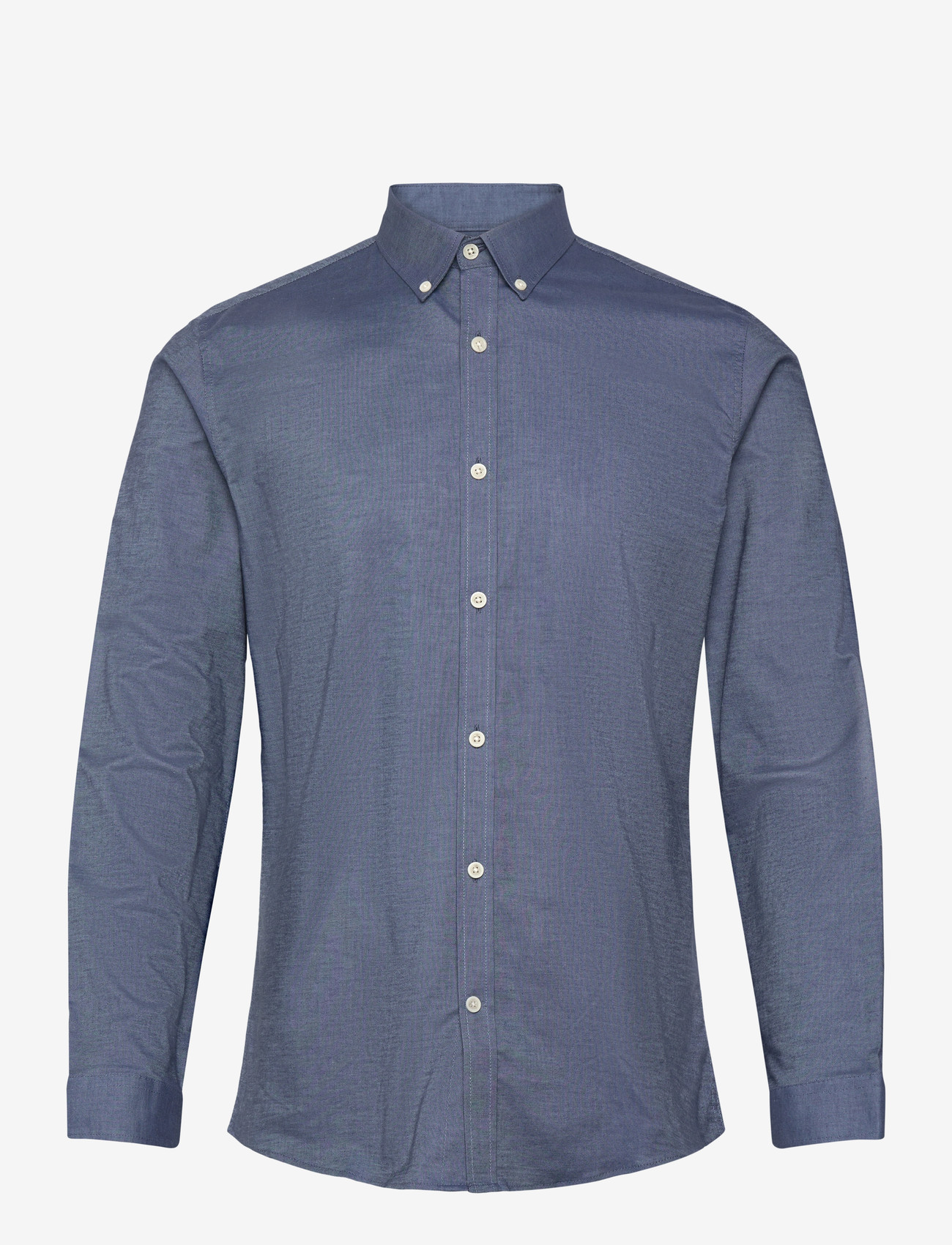 Lindbergh - Yarn dyed oxford superflex shirt L/S - oxford-skjortor - dust blue mix - 1