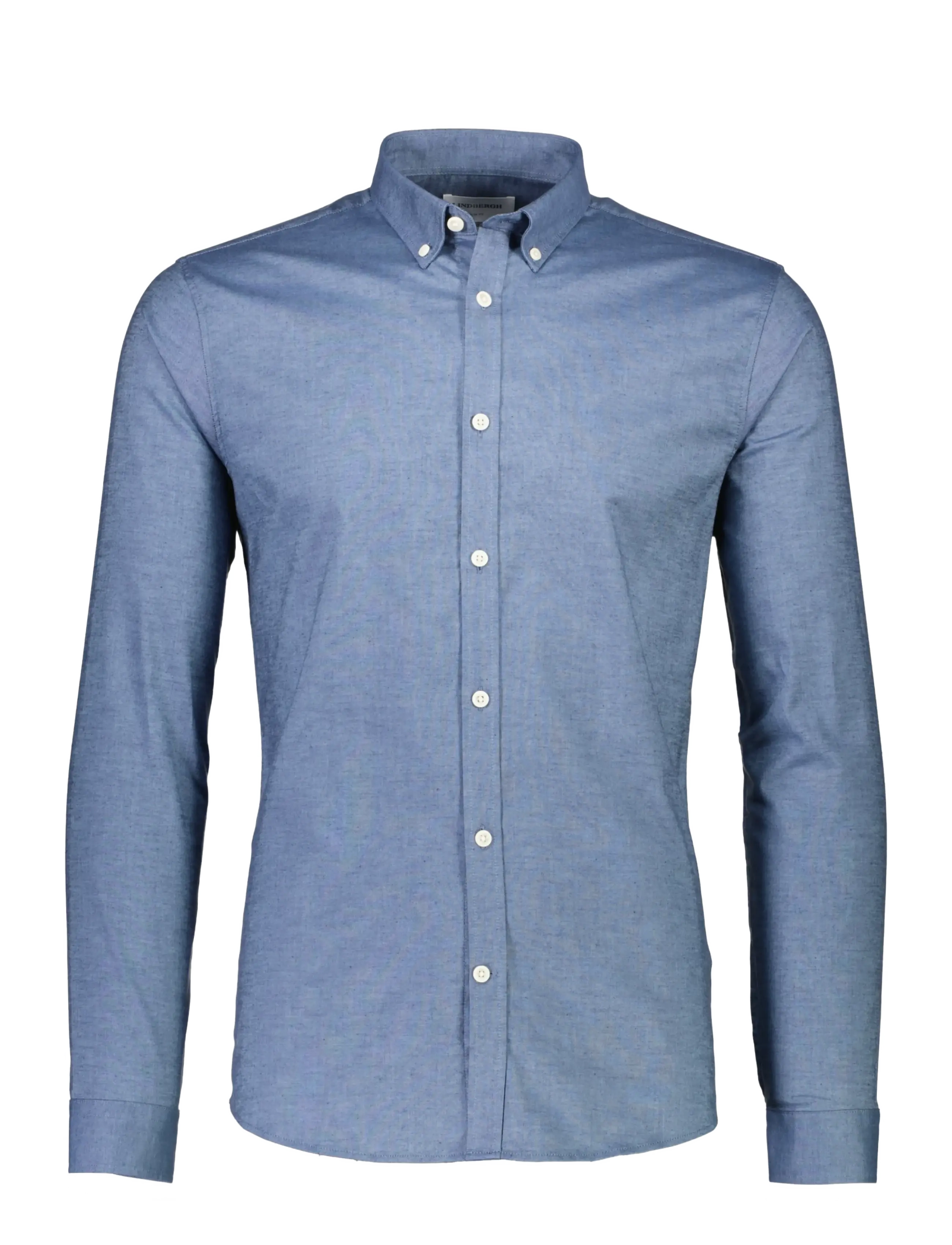 Lindbergh Yarn dyed oxford superflex shirt L/S - Hemden - DUST BLUE MIX / blue