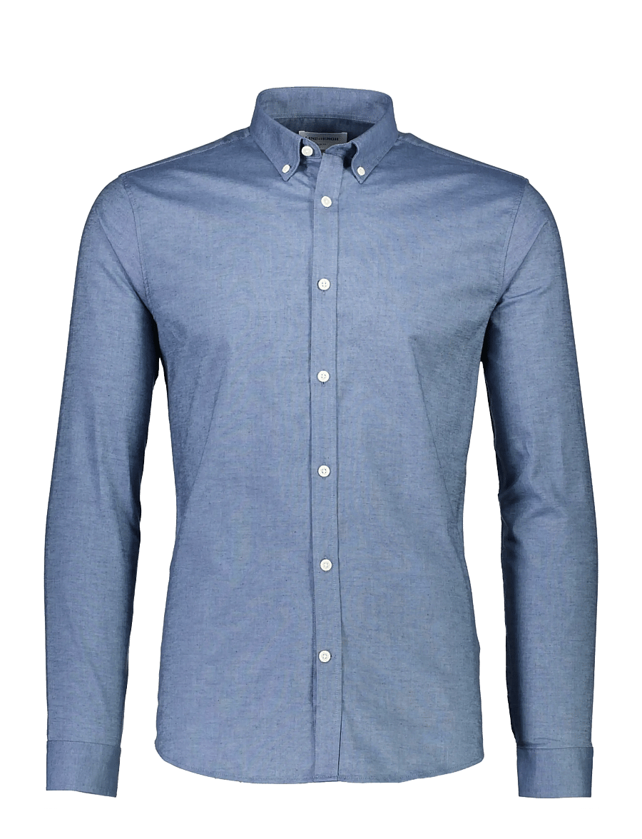 Lindbergh - Yarn dyed oxford superflex shirt L/S - oxford-hemden - dust blue mix - 1