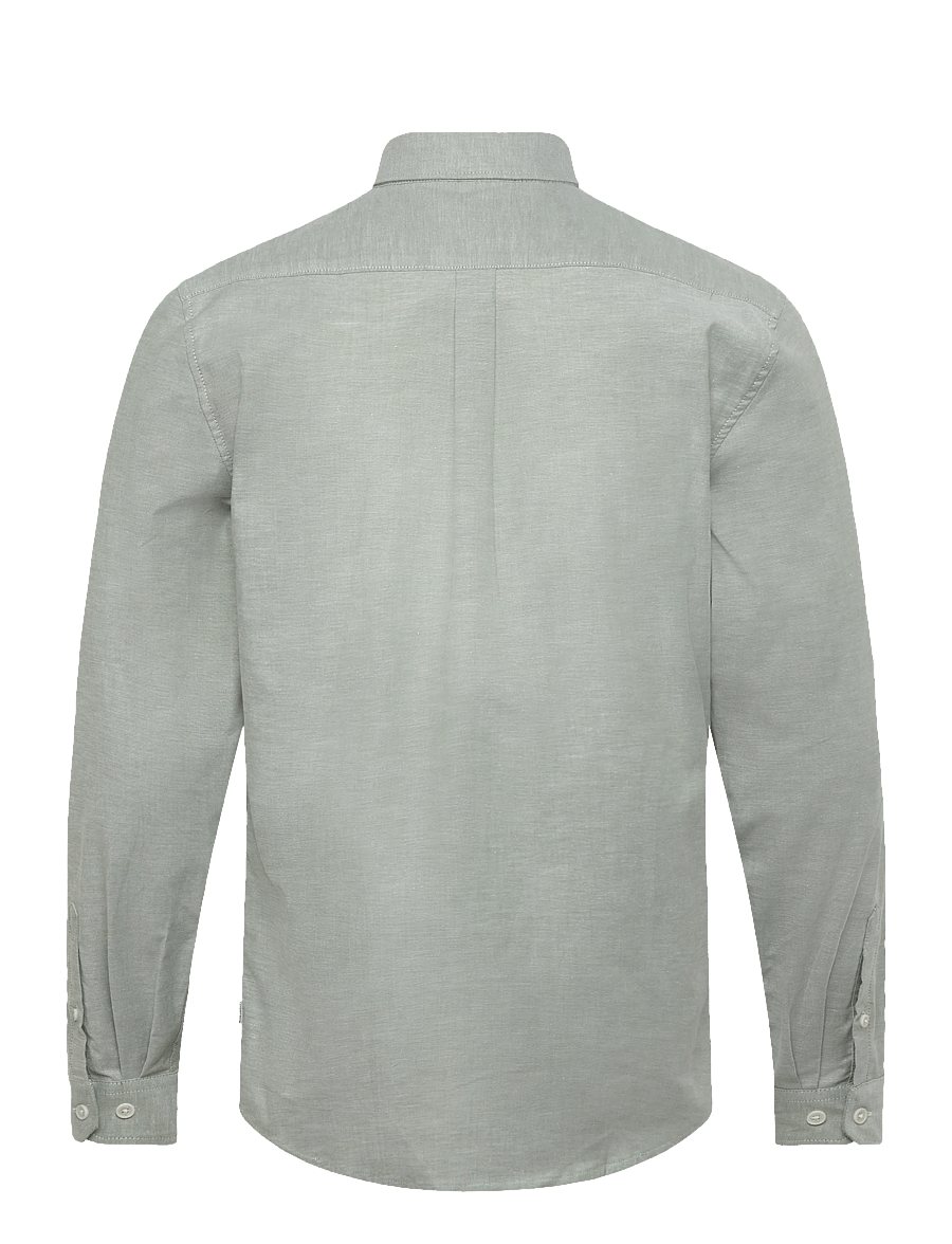 Lindbergh - Yarn dyed oxford superflex shirt L/S - chemises oxford - lt army mix - 2