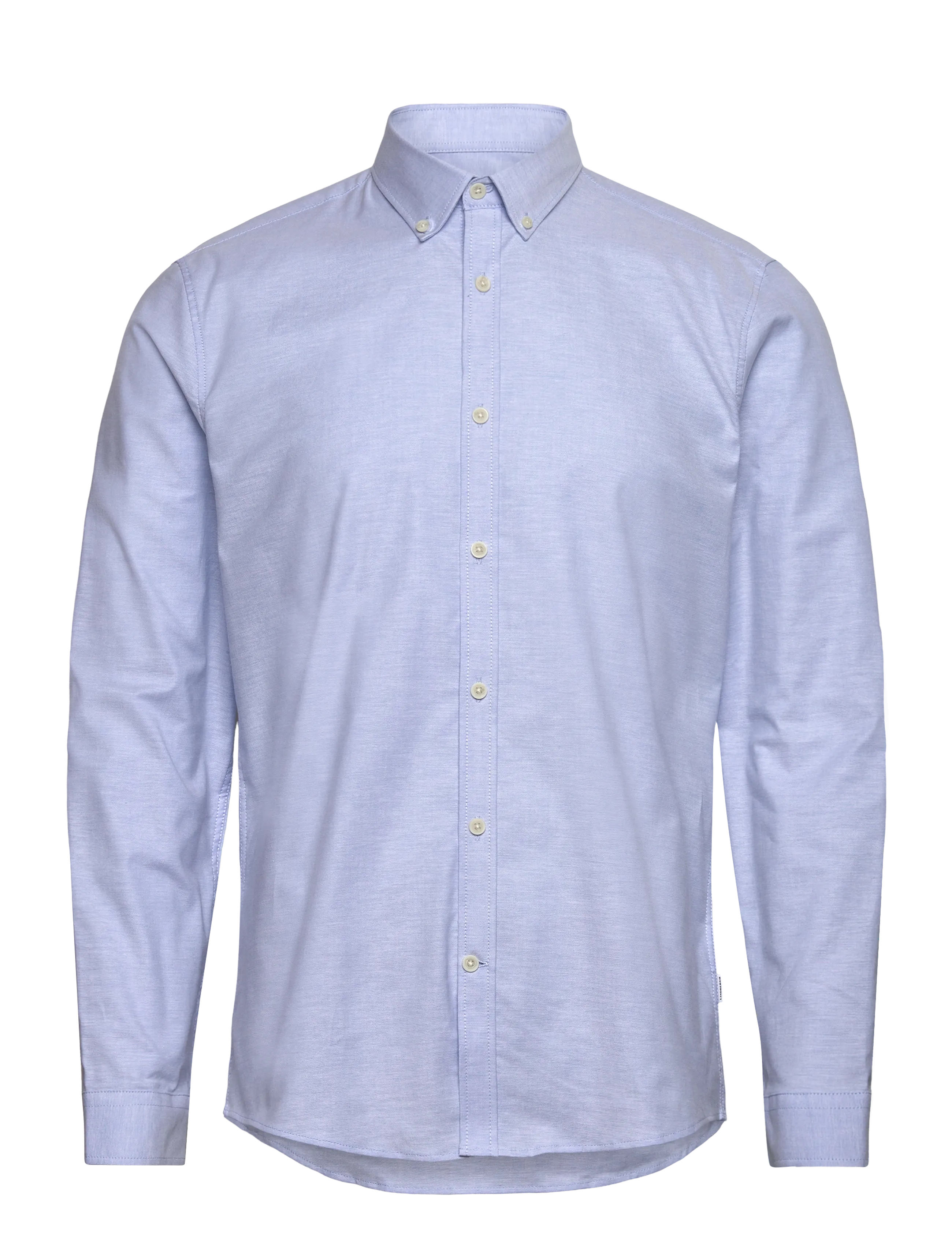 Lindbergh Yarn dyed oxford superflex shirt - Särgid - LT BLUE MIX / blue